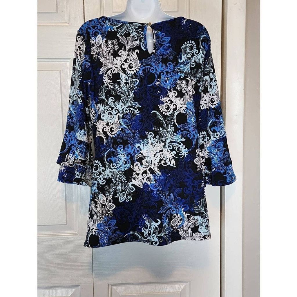 Other Blue Paisly top Size L / US 10 / IT 46 - 2 Thumbnail