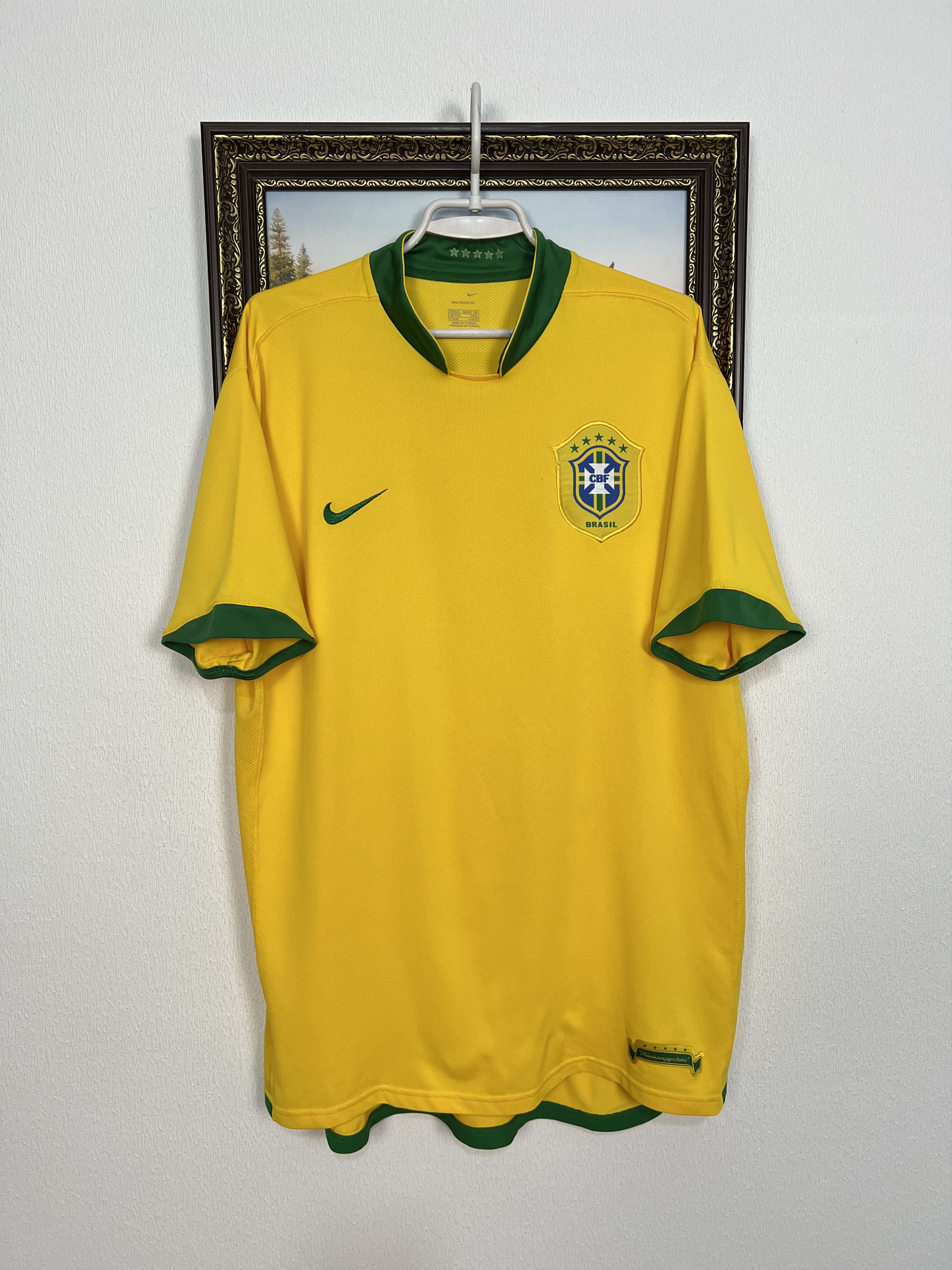 Nike Brazil Home football shirt Soccer Jersey Trikot National Size US XL / EU 56 / 4 - 1 Thumbnail