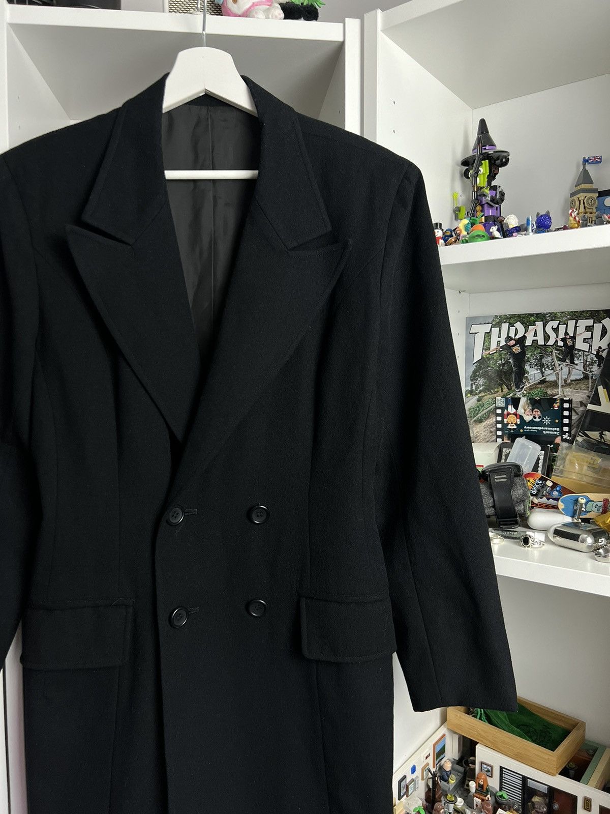 Japanese Brand × Y's × Yohji Yamamoto Vintage Y’s Yohji Yamamoto wool coat jacket S archive opium Size S / US 4 / IT 40 - 4 Thumbnail