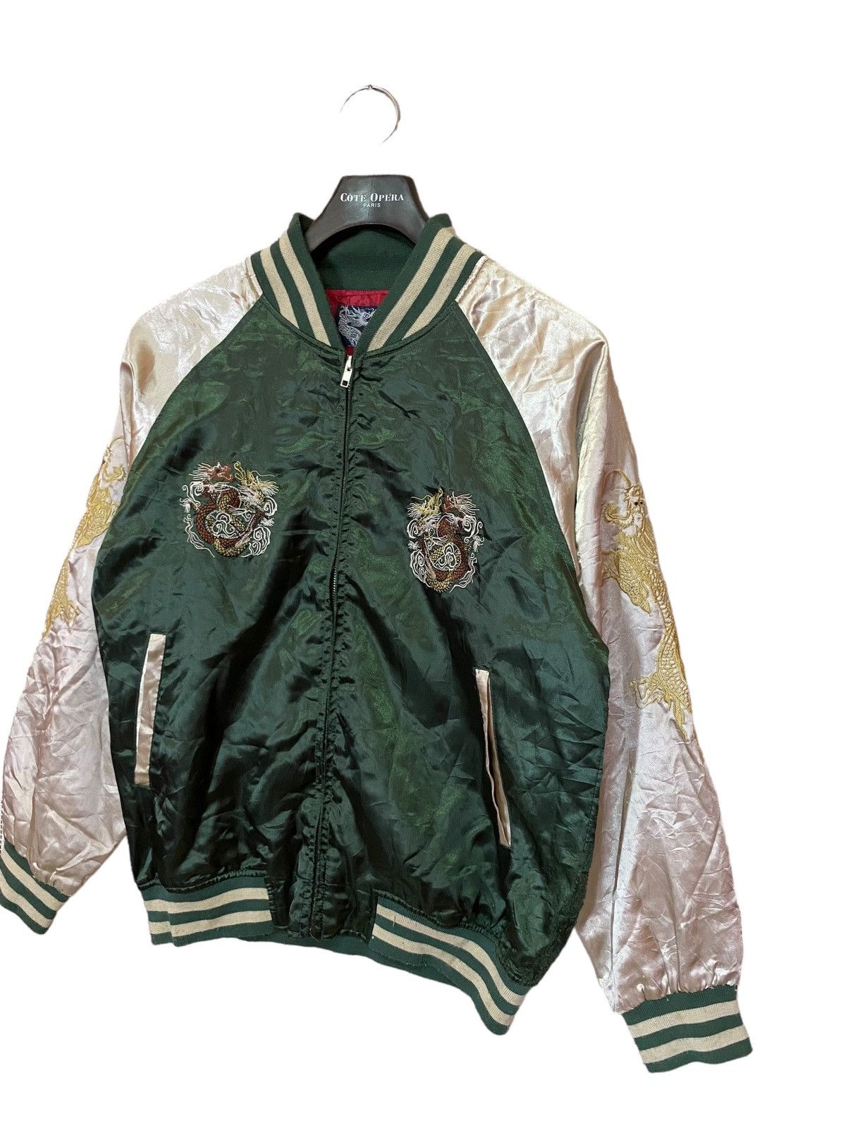 Japanese Brand × Traditional Weatherwear Sukajan dragon jacket satin emboidery Size US L / EU 52-54 / 3 - 4 Thumbnail