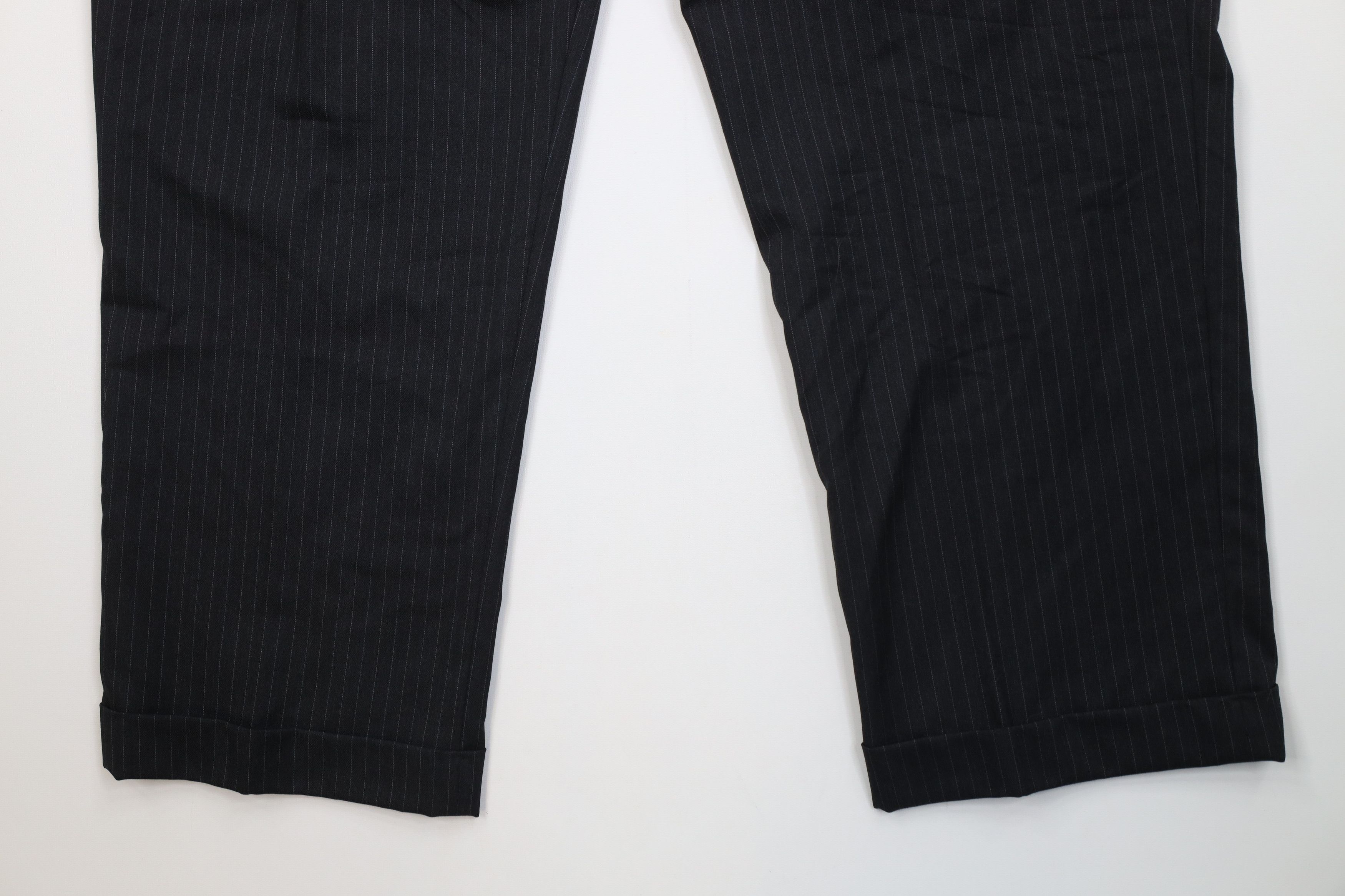 Vintage Vintage 90s Streetwear Wool Striped Wide Leg Chino Pants Size US 40 / EU 56 - 14 Thumbnail