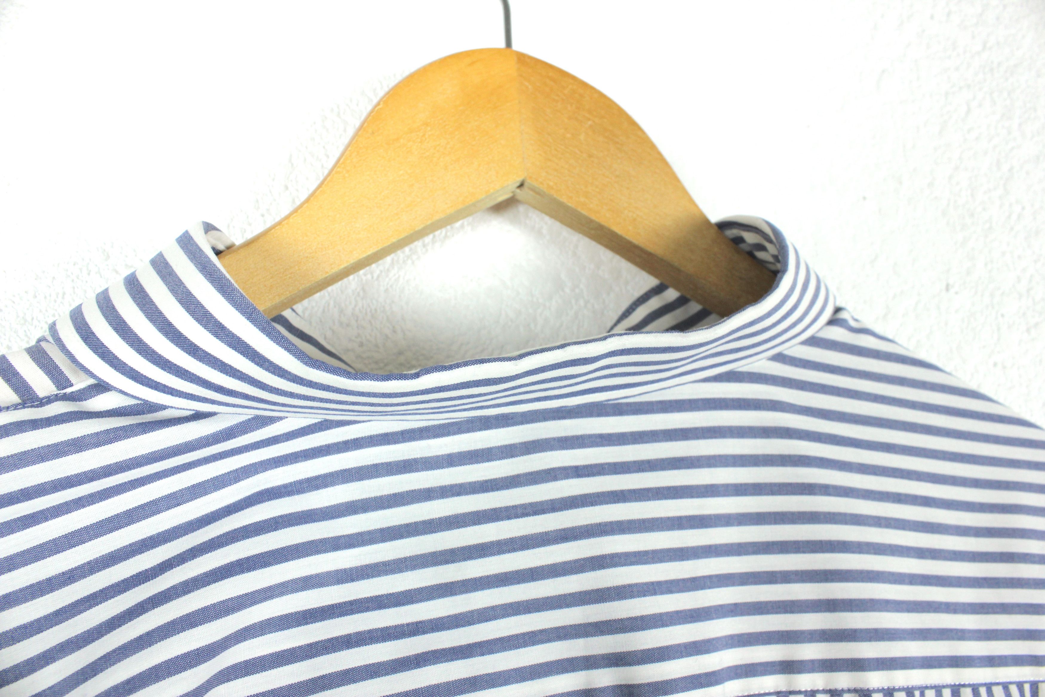 Vintage × Yves Saint Laurent Yves Saint Laurent Striped Shirt Size 39 Size US L / EU 52-54 / 3 - 6 Thumbnail