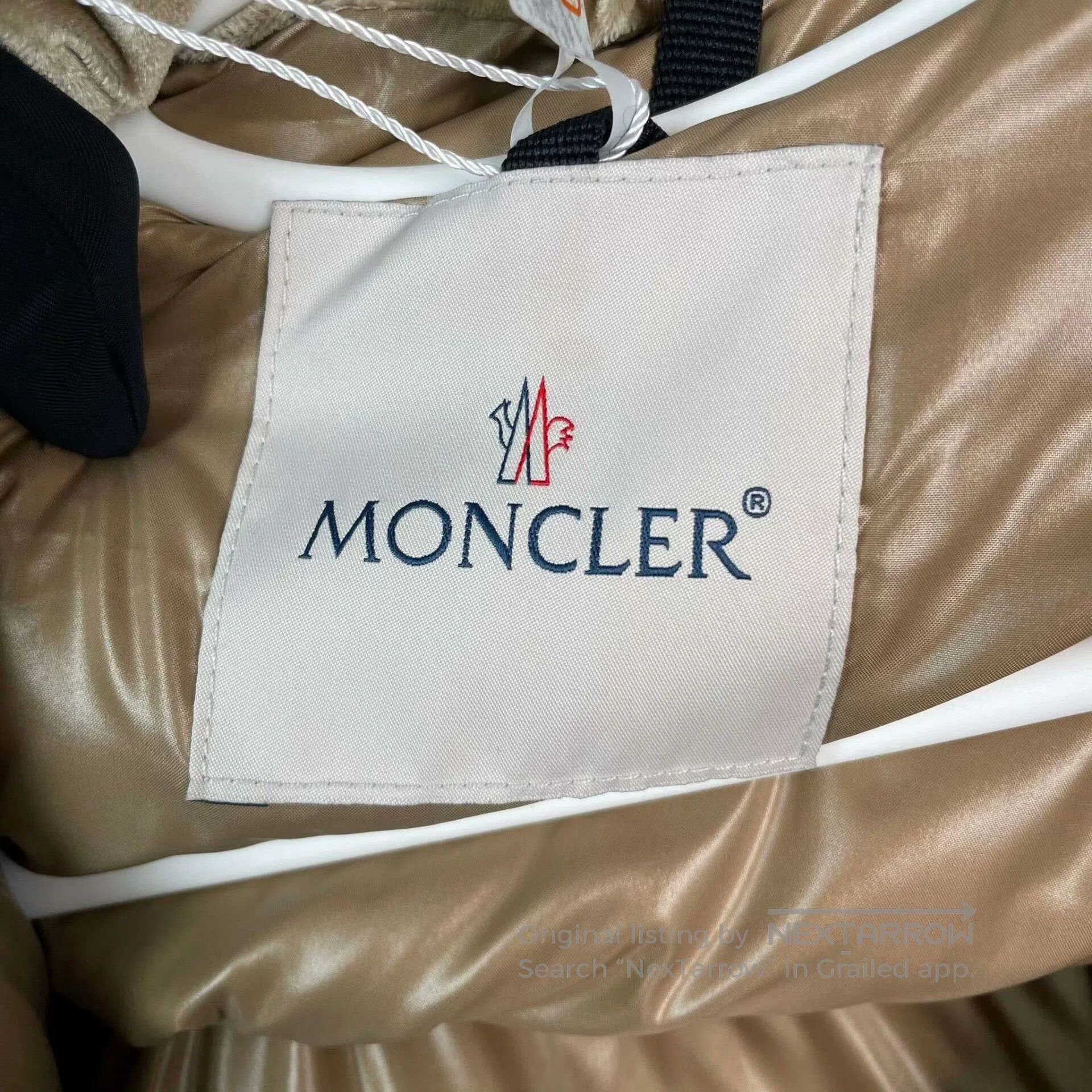 Moncler Moncler Champagne Velvet Down Jacket. Size M / US 6-8 / IT 42-44 - 3 Thumbnail
