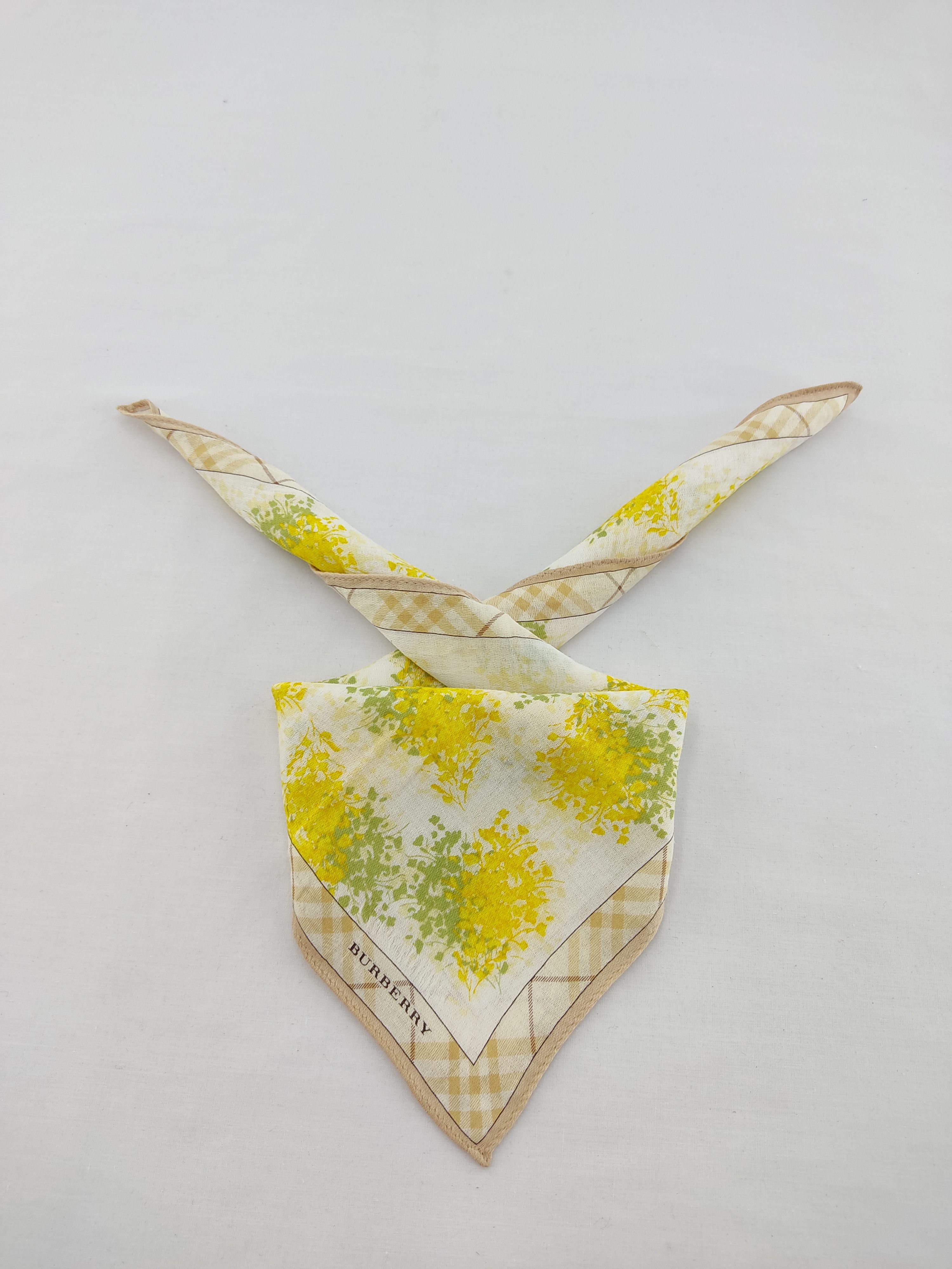 Burberry × Vintage Burberry Handkerchief / Neckwear / Bandana Size ONE SIZE - 1 Thumbnail