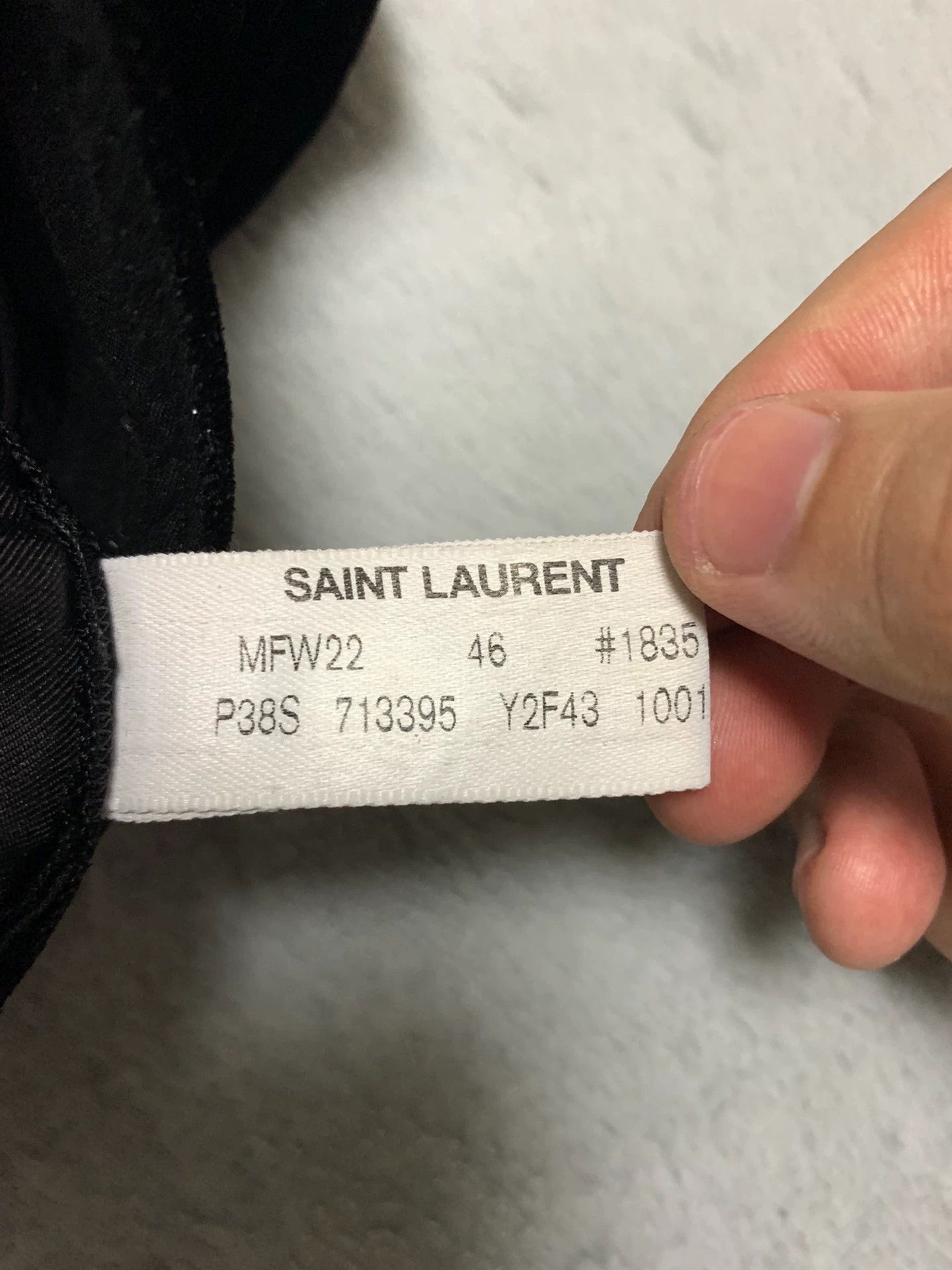 Saint Laurent Paris SLP 22FW Poster Black Stardust Sequin Velvet Trousers Size US 30 / EU 46 - 4 Thumbnail
