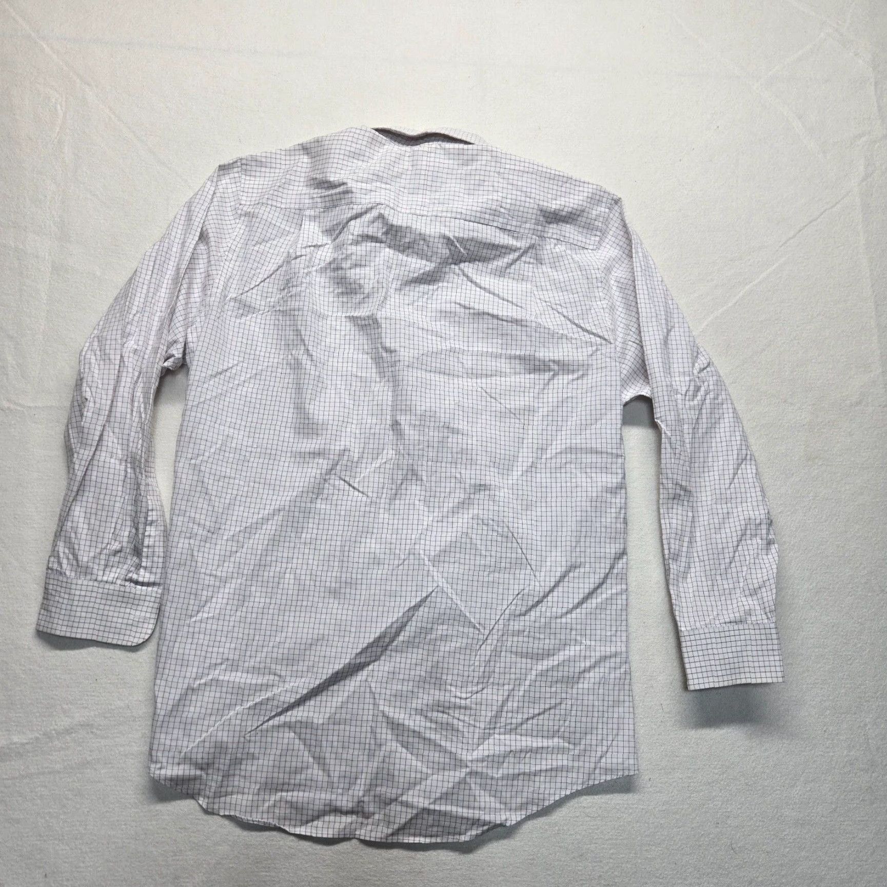 Jos. A. Bank VINTAGE Jos A. Bank White Dress Shirt Men 16 33 Long Sleeve Button-Up Cotton Casual Formal Size 42R - 7 Thumbnail