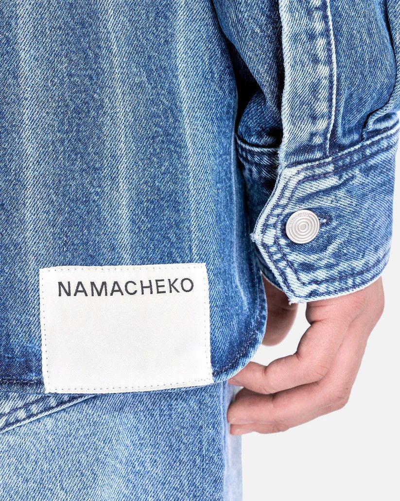 Namacheko o1s1v1r1oon0925 Hank Denim Shirt in Washed Blue Size US XL / EU 56 / 4 - 7 Thumbnail