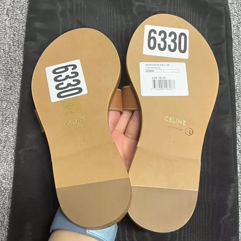 Celine Celine Brown SlipOn Sandals Size 36/37.5 Size US 5.5 / EU 38 - 5 Thumbnail