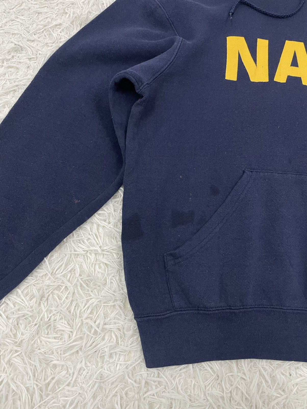 Soffe Vintage Navy Printed Hoodie By Soffe Size US M / EU 48-50 / 2 - 4 Thumbnail
