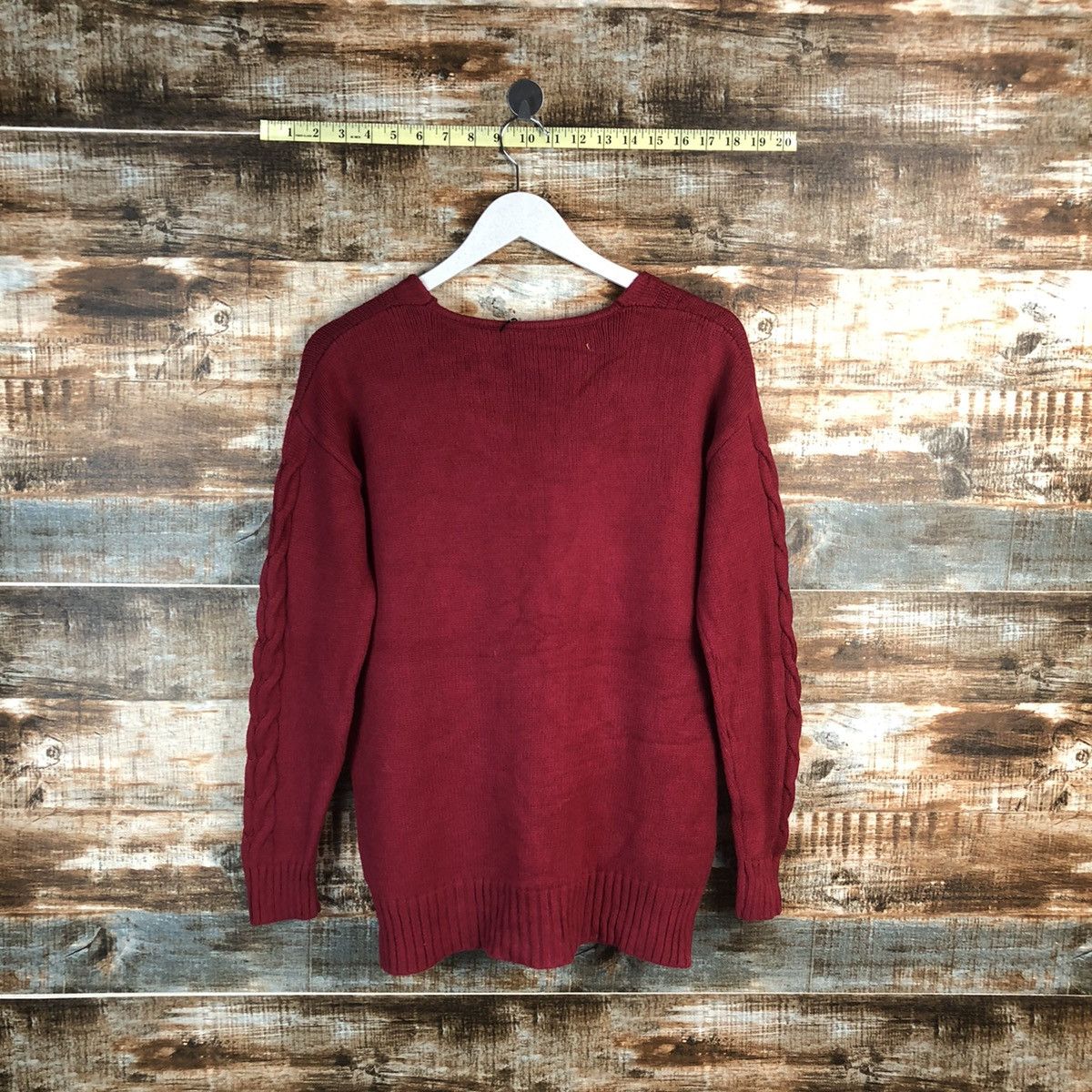 Homespun Knitwear × Japanese Brand Japanese Brand vintage ripped Red Knitwear #A1780 Size M / US 6-8 / IT 42-44 - 11 Thumbnail
