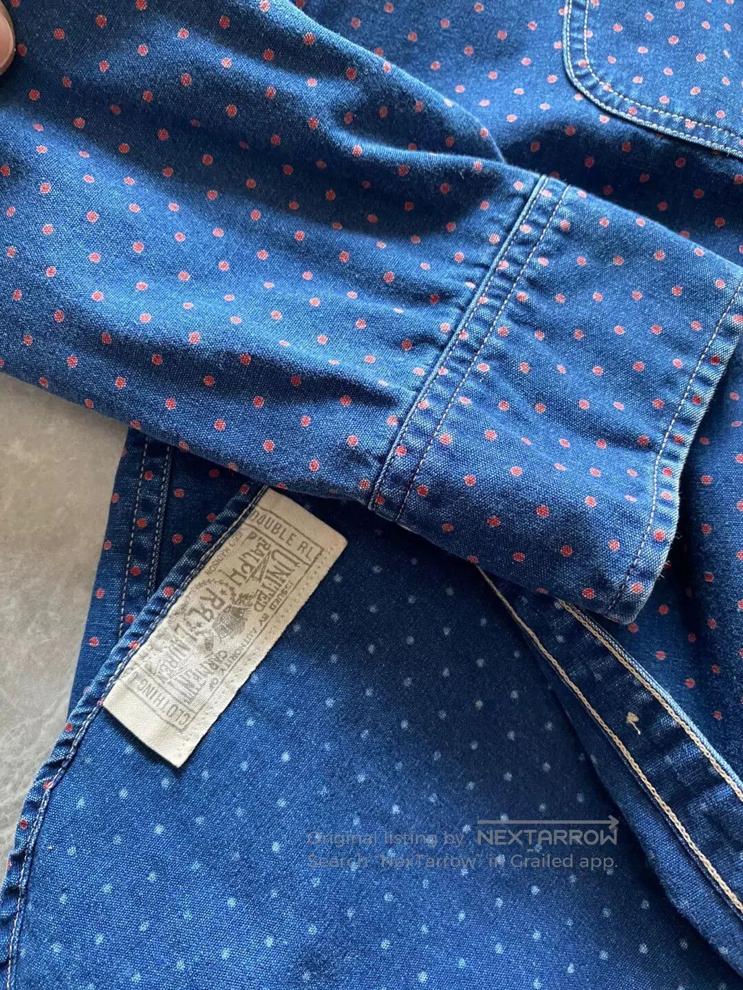 RRL Ralph Lauren vintage rrl blue dyed button-up shirt. Size US XS / EU 42 / 0 - 5 Thumbnail