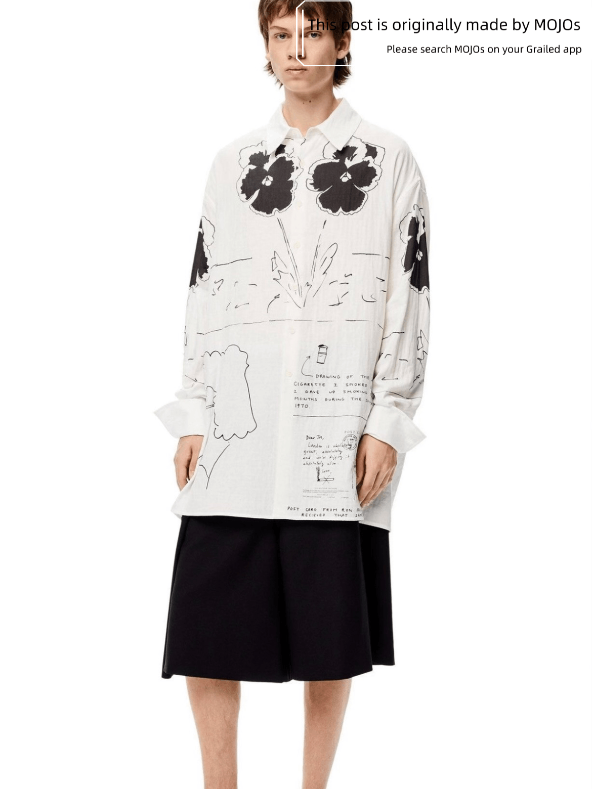 Loewe Sz 48 Loewe 21AW Flower Print Shirt Size US M / EU 48-50 / 2 - 5 Thumbnail