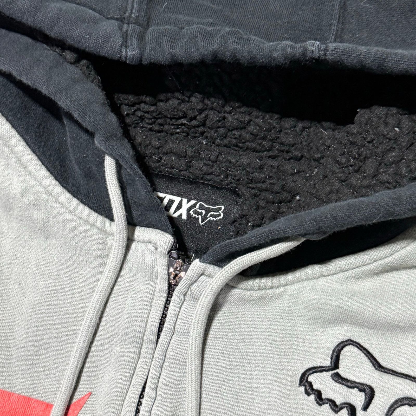Fox Racing Y2K Fox Racing Sherpa Lined Zip Up Hoodie M Size US M / EU 48-50 / 2 - 3 Thumbnail