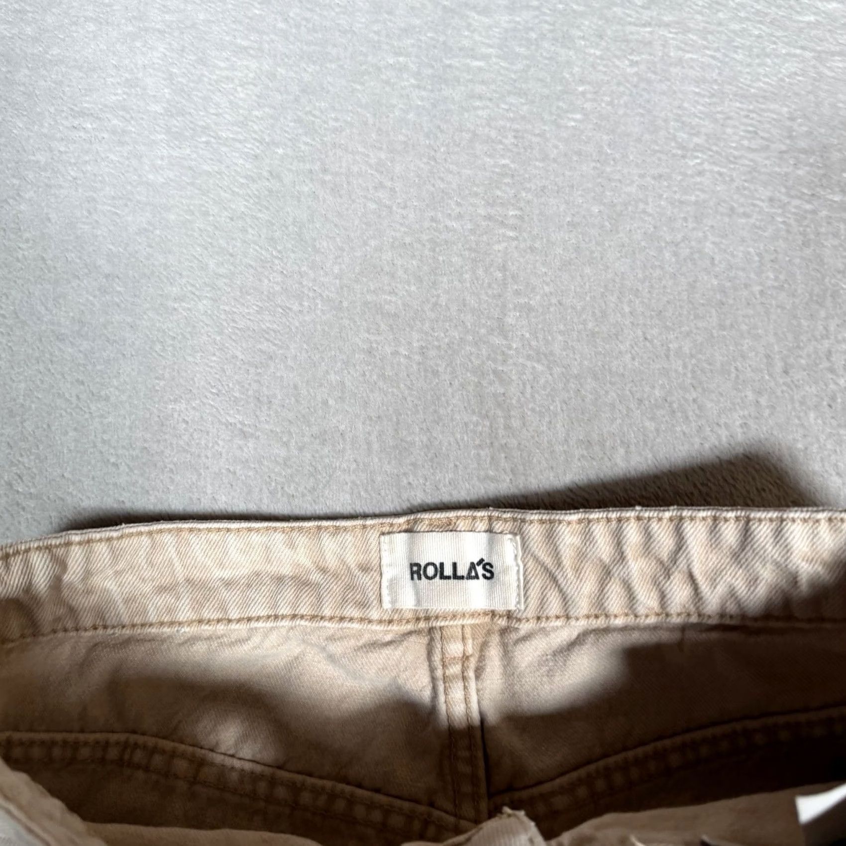 Vintage Rolla’s Sailor Jeans Beige 29 High Rise Wide Leg 5-Pocket Denim Pants Womens Regular Size 29 Jeans Hanwears? Size 29" - 6 Thumbnail