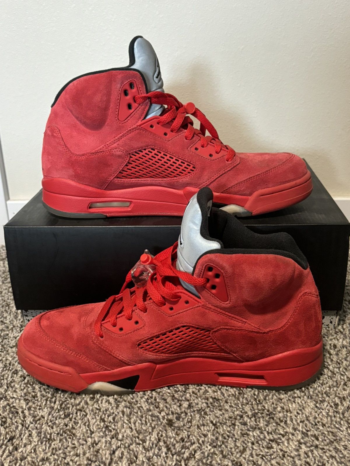 Jordan Brand Jordan 5 “red suede” Size US 11 / EU 44 - 3 Thumbnail