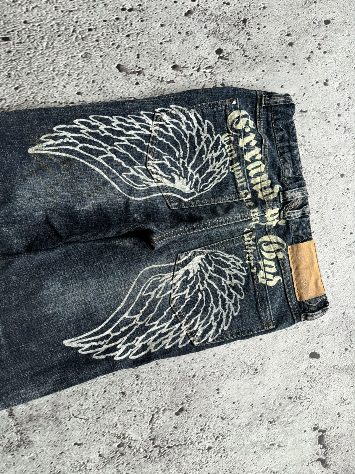Hysteric Glamour Y2k wings Ifsixwasnine Punk style Denim jeans Size US 28 / EU 44 - 6 Thumbnail