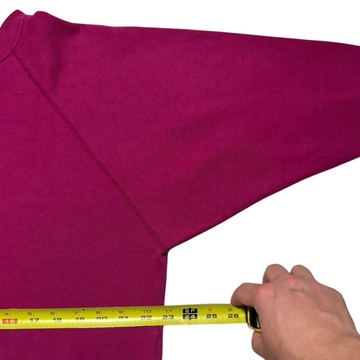 Vintage Vintage 90s Wine/Purple Blank Sweatshirt Women's Boxy XL Size XL / US 12-14 / IT 48-50 - 4 Thumbnail
