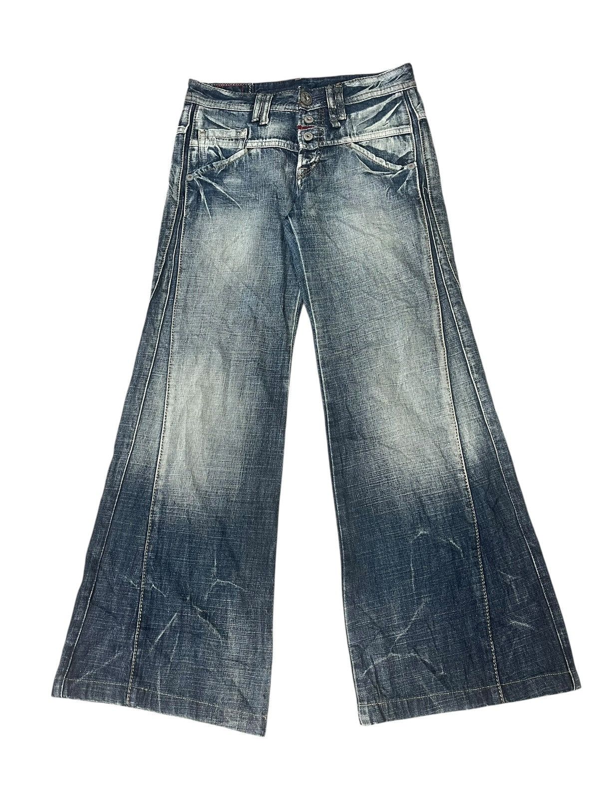 Marithe + Francois Girbaud Vintage Marithe+Francois Girbaud Flare Jeans Streetwear Size US 31 - 1 Thumbnail