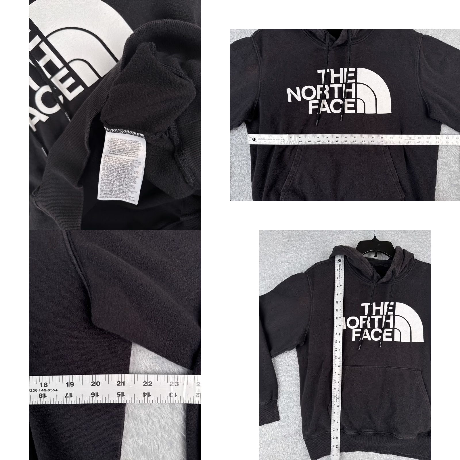 The North Face The North Face Hoodie Womens Large Black Pullover Jersey Fabric Pocket Logo Crew Neck Long Sleeve Lightweight Regular Etam? Size L / US 10 / IT 46 - 8 Thumbnail