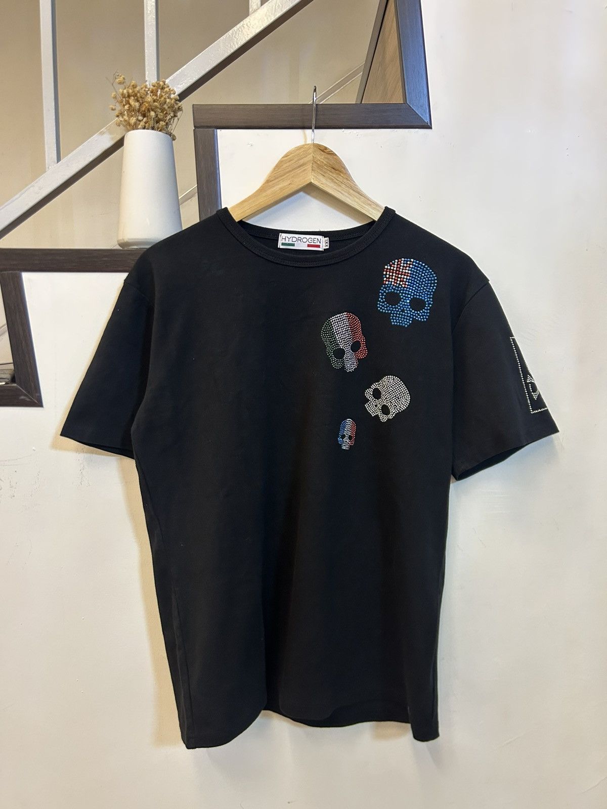 If Six Was Nine Hydrogen "Multi-Nation" Crystal Skull Tee Size US M / EU 48-50 / 2 - 2 Thumbnail
