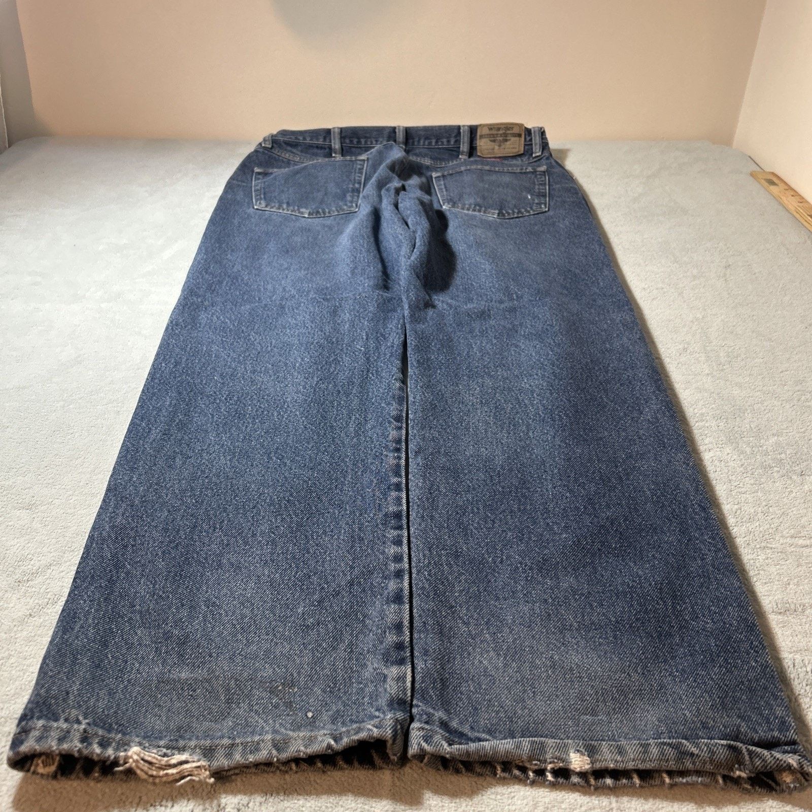 Wrangler Wrangler Loose Baggy Jeans Mens 36x32 Relaxed Wide Straight Size 34" / US 12 / IT 48 - 2 Thumbnail