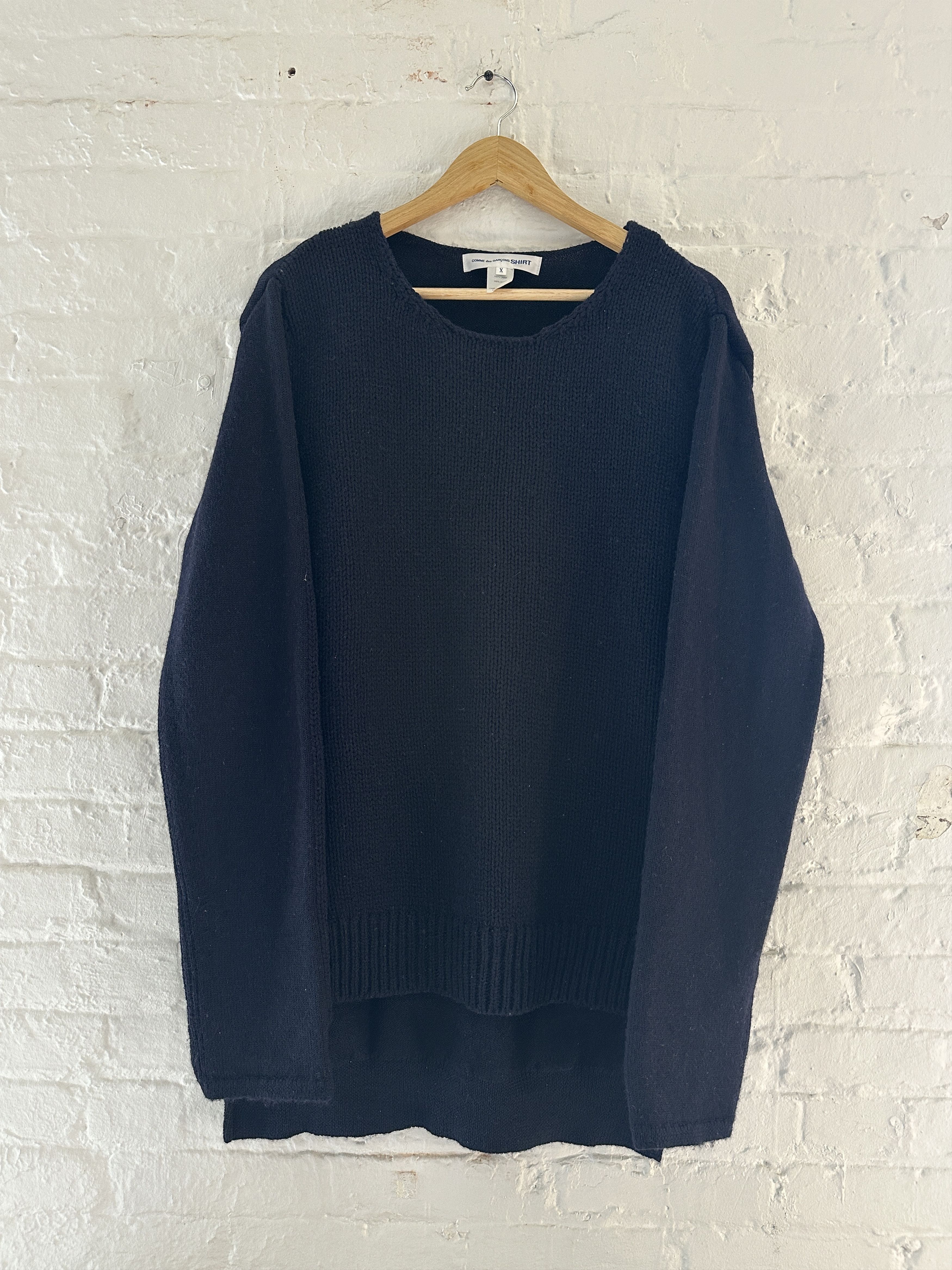 Comme des Garcons Comme des Garcons SHIRT Wool Paneled Knit Sweater Size US XL / EU 56 / 4 - 1 Thumbnail