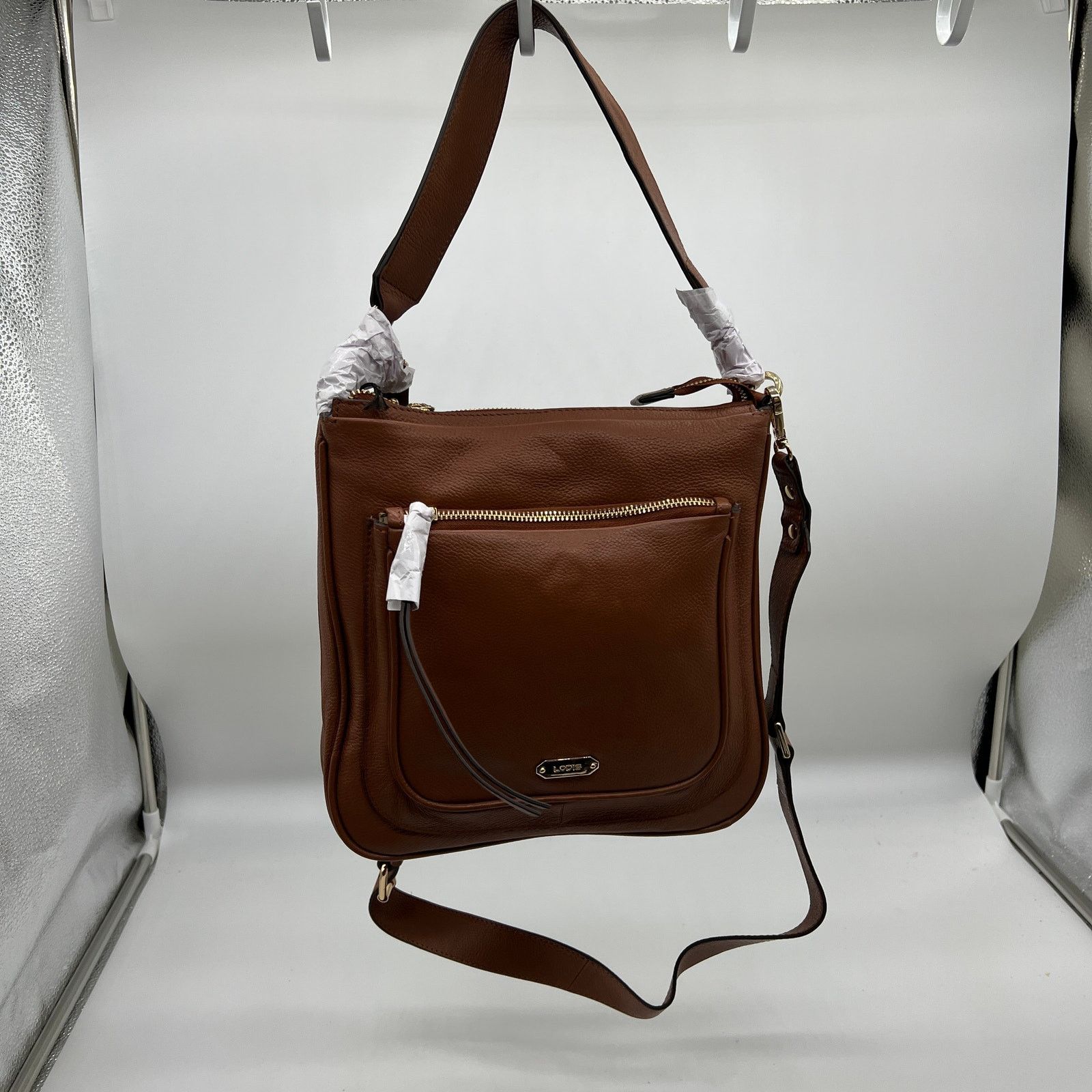 Other Lodis North/South Zip-Top Leather Womens Purse C Size ONE SIZE - 3 Thumbnail