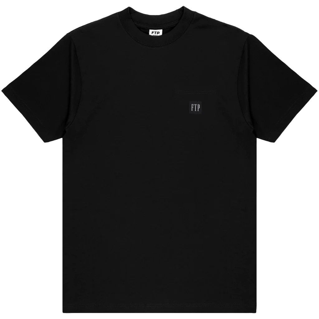 Fuck The Population FTP FiSHER POCKET TEE BLACK GAP LOGO PATCH