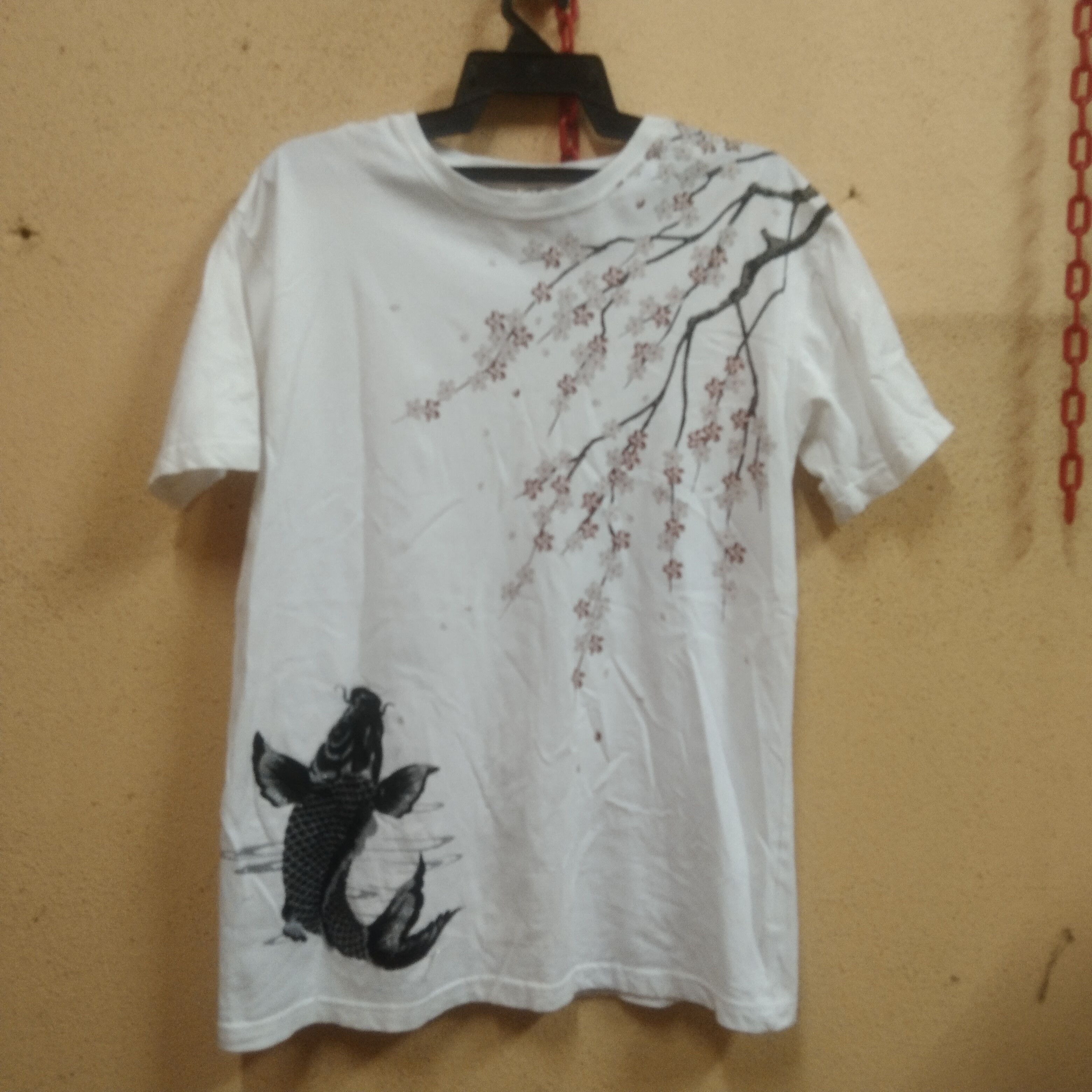 Japanese Brand Japanese culture koi fish OVP sukajan souvenir tee Size US M / EU 48-50 / 2 - 1 Thumbnail
