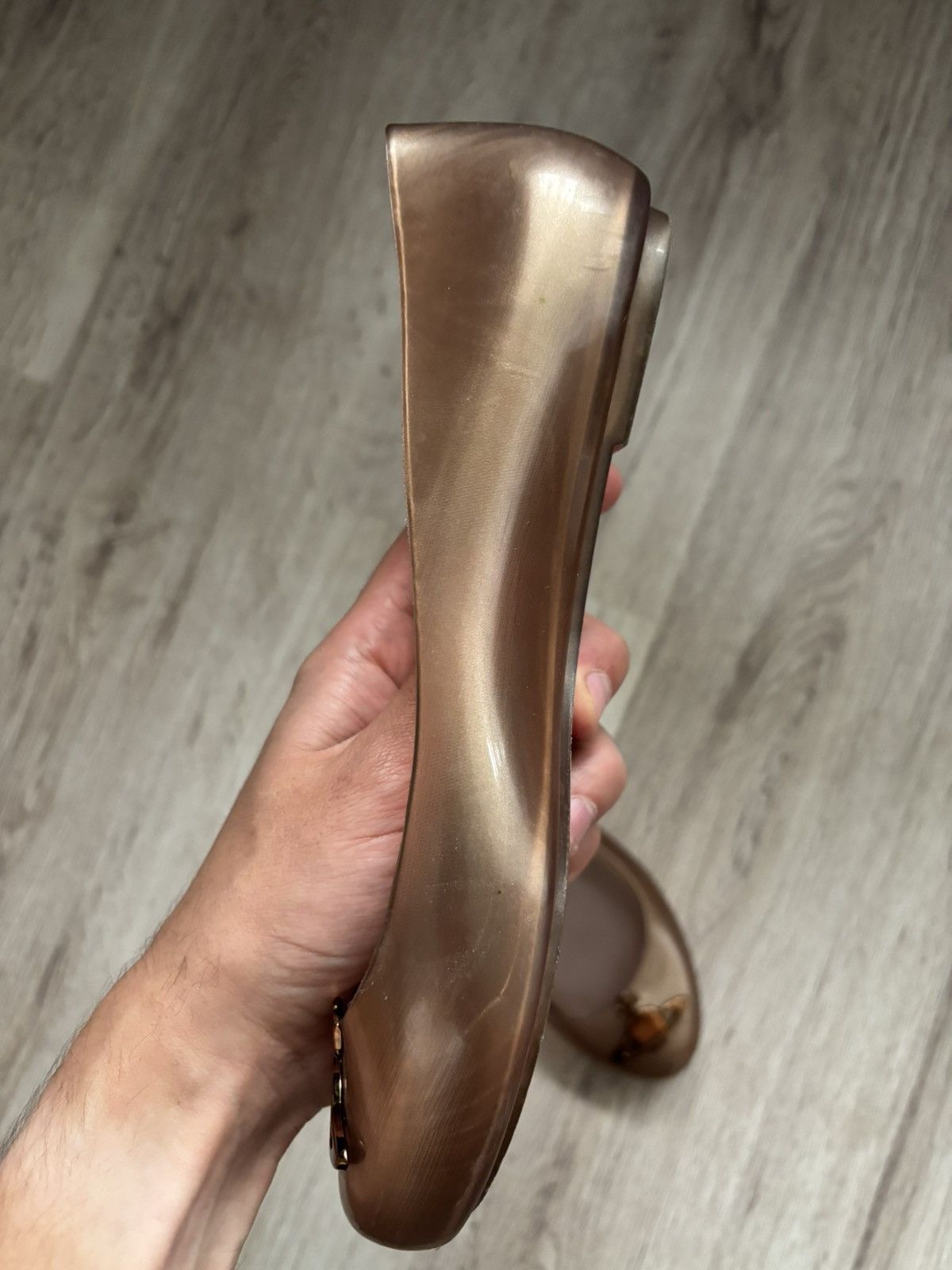 Vivienne Westwood Melissa x Vivienne Westwood Rose Gold Flats Heels US 7 EU 38 Size US 7 / IT 37 - 8 Thumbnail