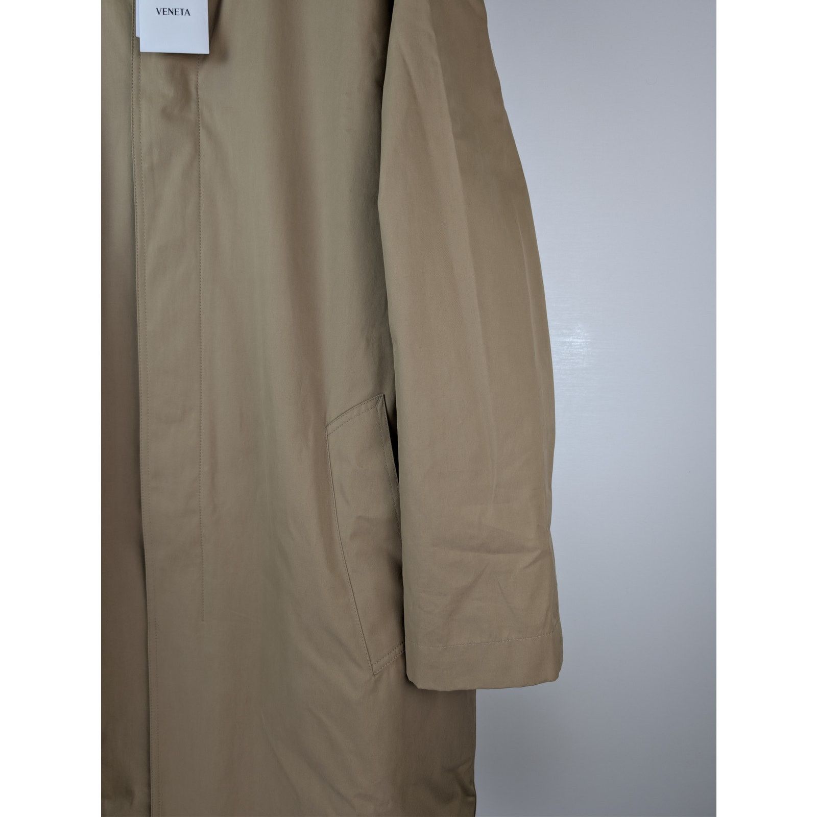 Bottega Veneta o1rshd1 Light Cotton Twill Trench Coat in Desert Taupe Size US M / EU 48-50 / 2 - 6 Thumbnail