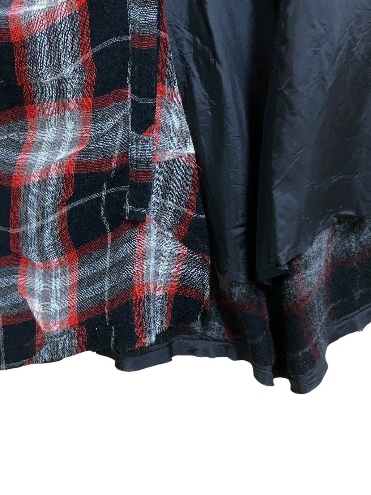 Yohji Yamamoto Rare Vintage Yohji Yamamoto Tartan Wool Parkas Hoodie 2000s Size US M / EU 48-50 / 2 - 14 Thumbnail