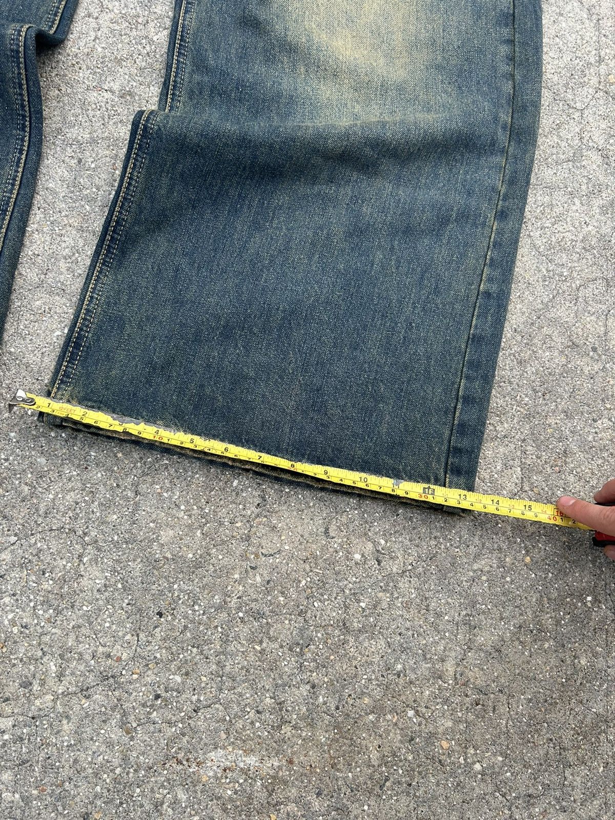 Japanese Brand × Vintage Wide Leg Baggy Vintage Jeans Size US 28 / EU 44 - 6 Thumbnail