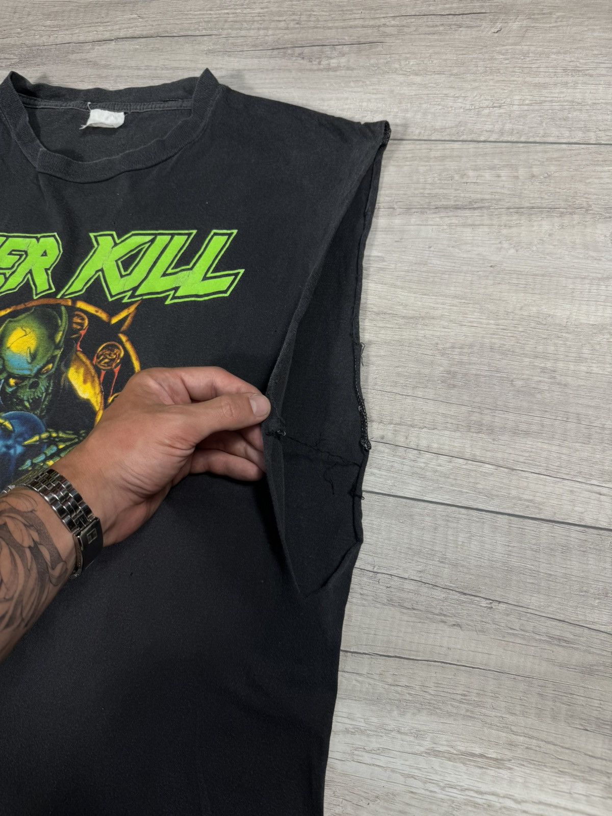 Band Tees Overkill 1991 Vintage Horrorscope Tour single stitch t shirt Size US L / EU 52-54 / 3 - 7 Thumbnail