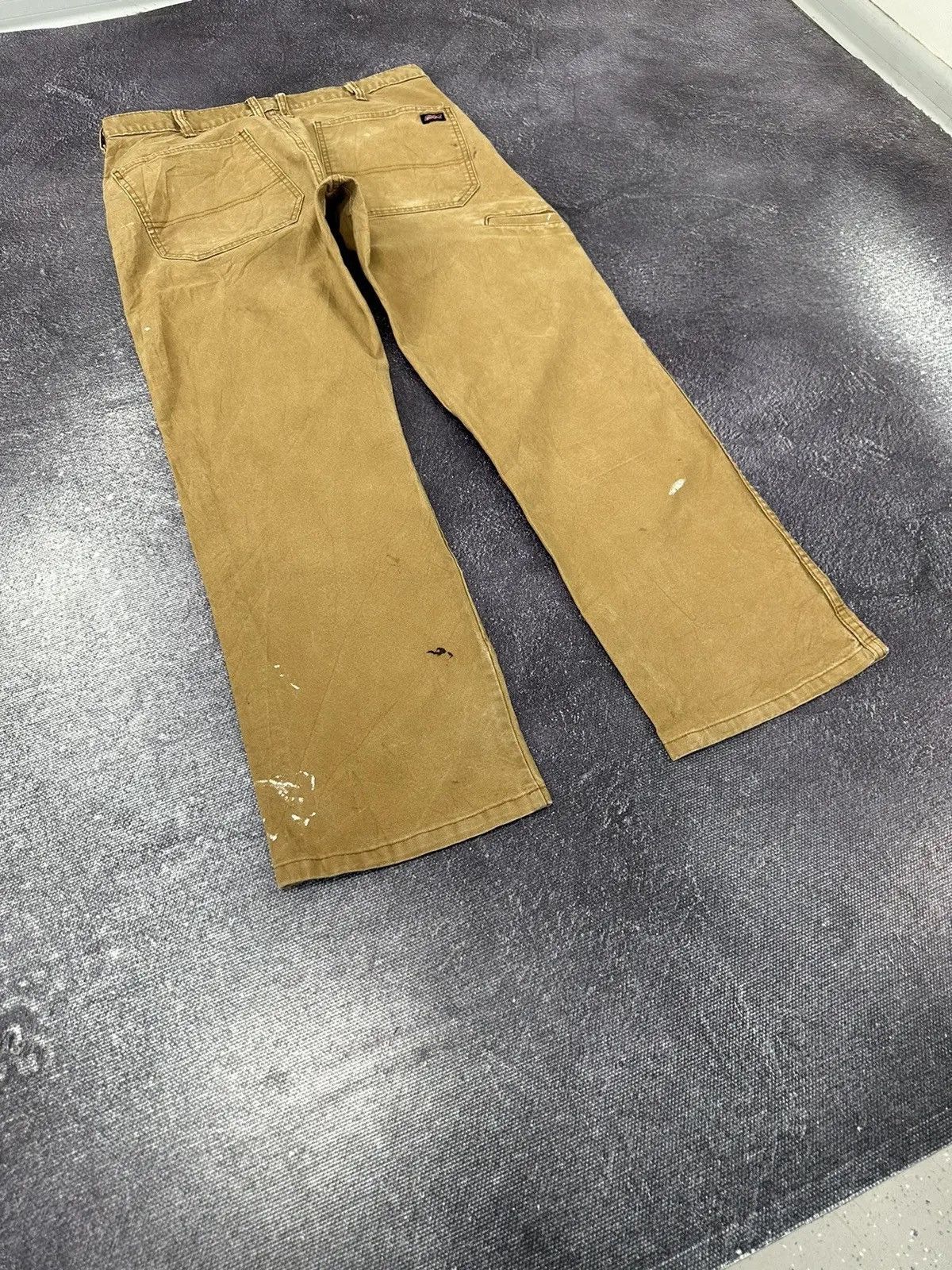Dickies × Vintage Vintage Dickies USA Hype Mustard Work Carpenter Pants Size US 34 / EU 50 - 3 Thumbnail