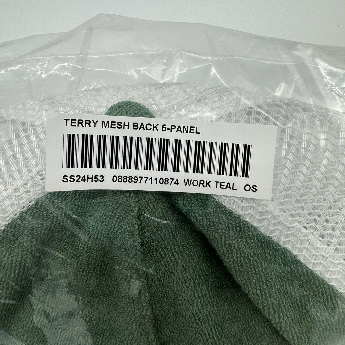 Supreme Supreme Terry Mesh Back 5-Panel Work Teal Size ONE SIZE - 3 Thumbnail