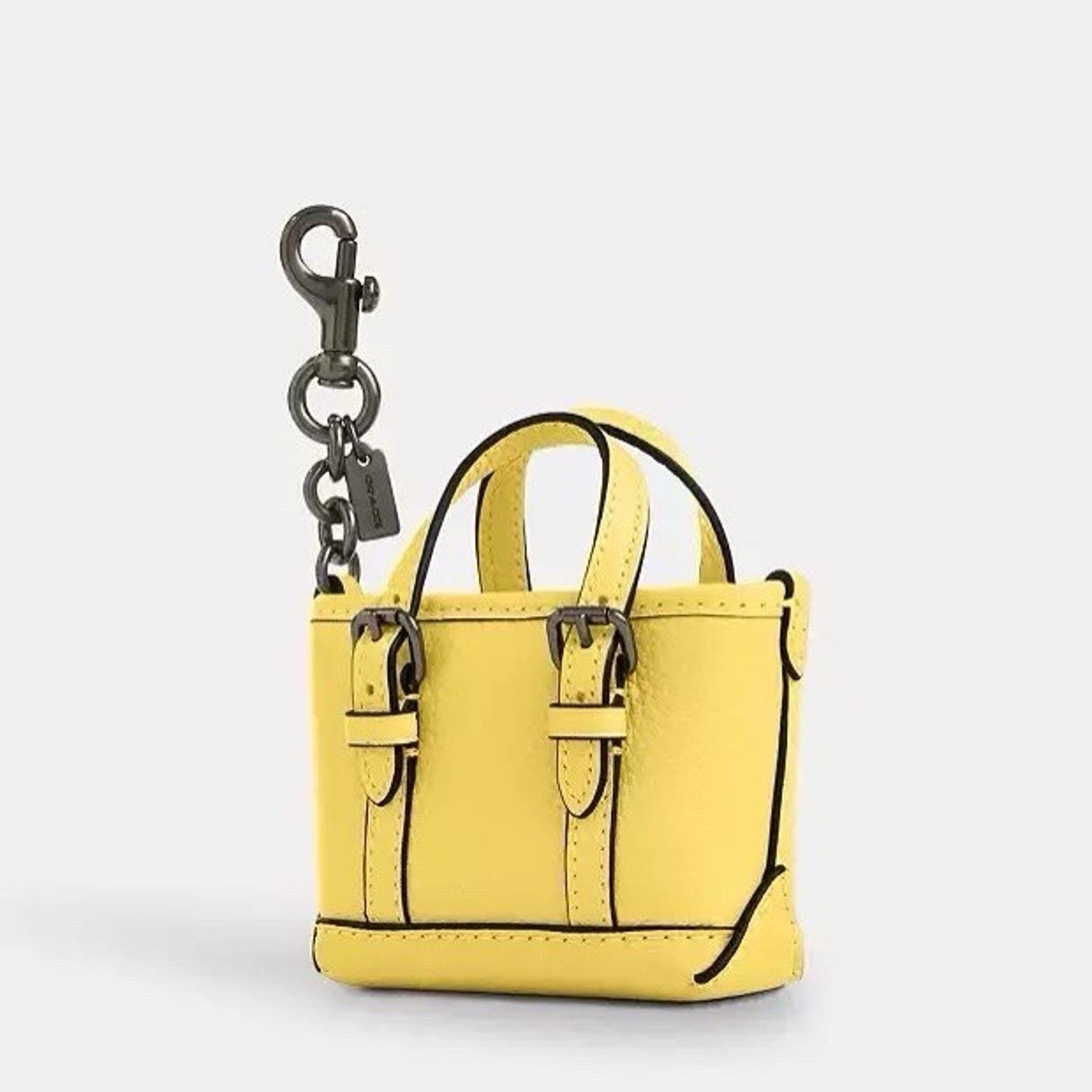 Coach NWT Coach Mini Warner Tote Bag Charm CBK61 Yellow (no bag) Size ONE SIZE - 2 Thumbnail