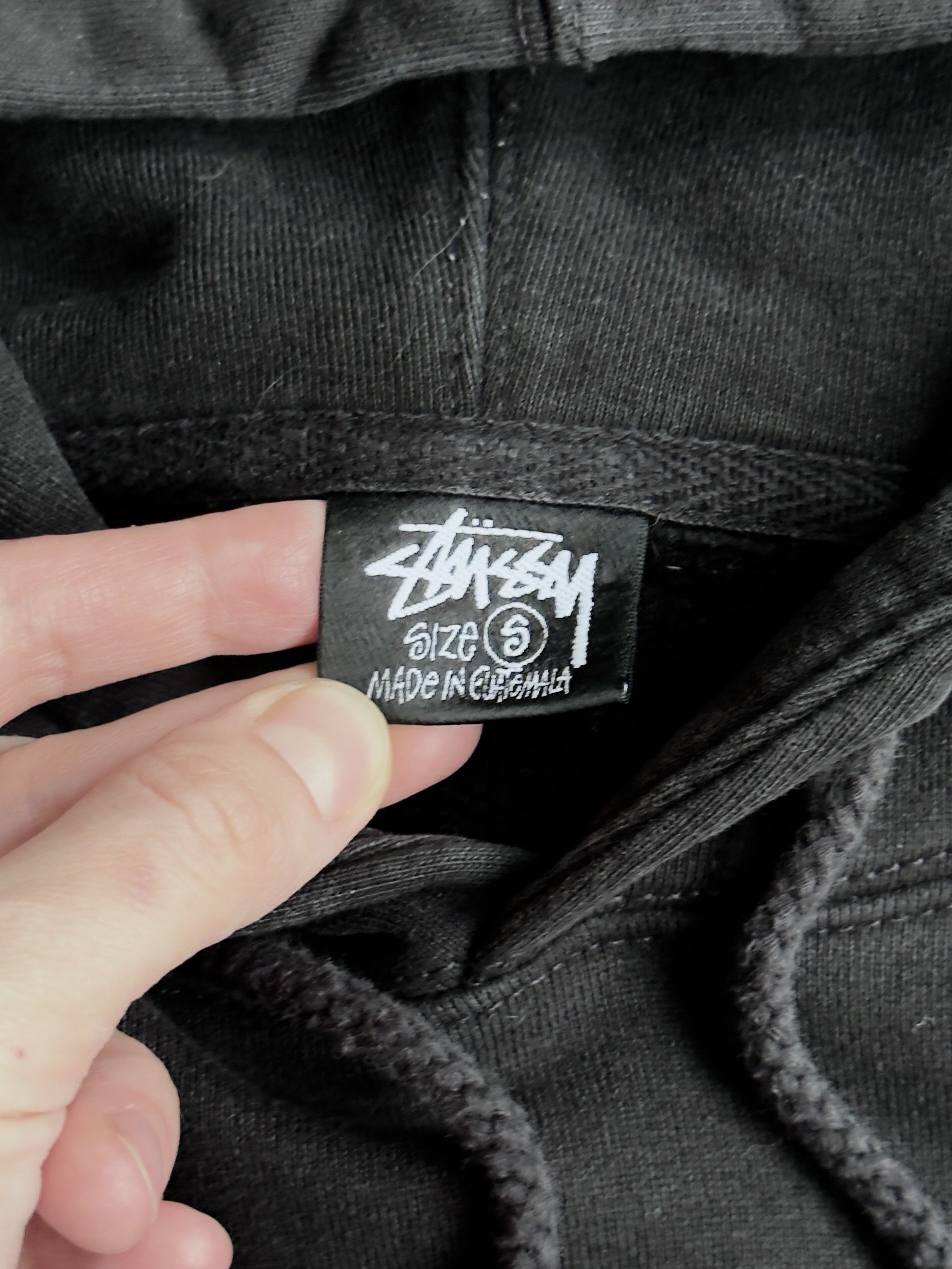 Stussy Men's Stussy Copyright Applique Hoodie in Black (S) Size US S / EU 44-46 / 1 - 3 Thumbnail
