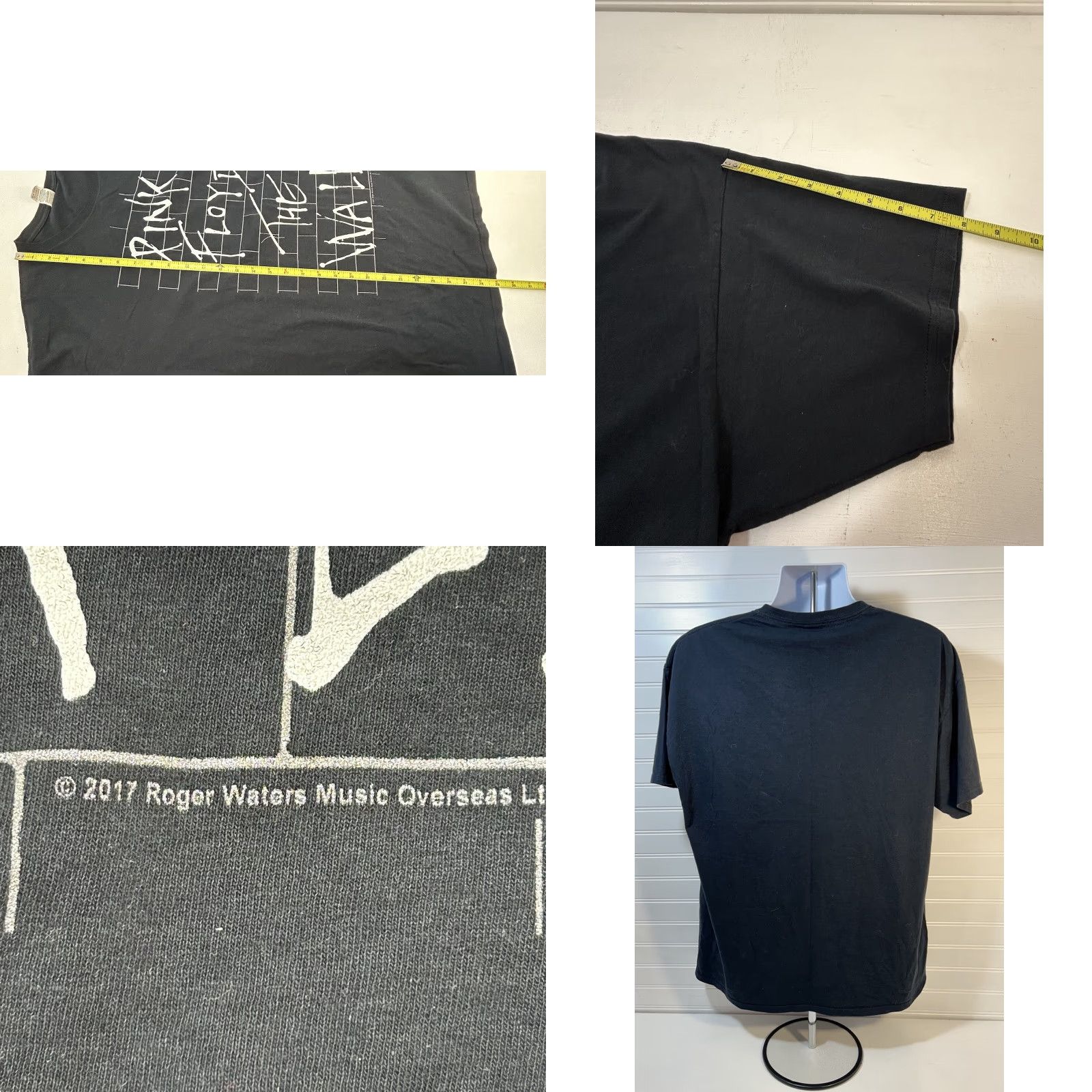 Fruit Of The Loom Pink Floyd Off The Wall Shirt Men XL Black Short Sleeve Crew 2017 RN#13765 Size US XL / EU 56 / 4 - 10 Thumbnail
