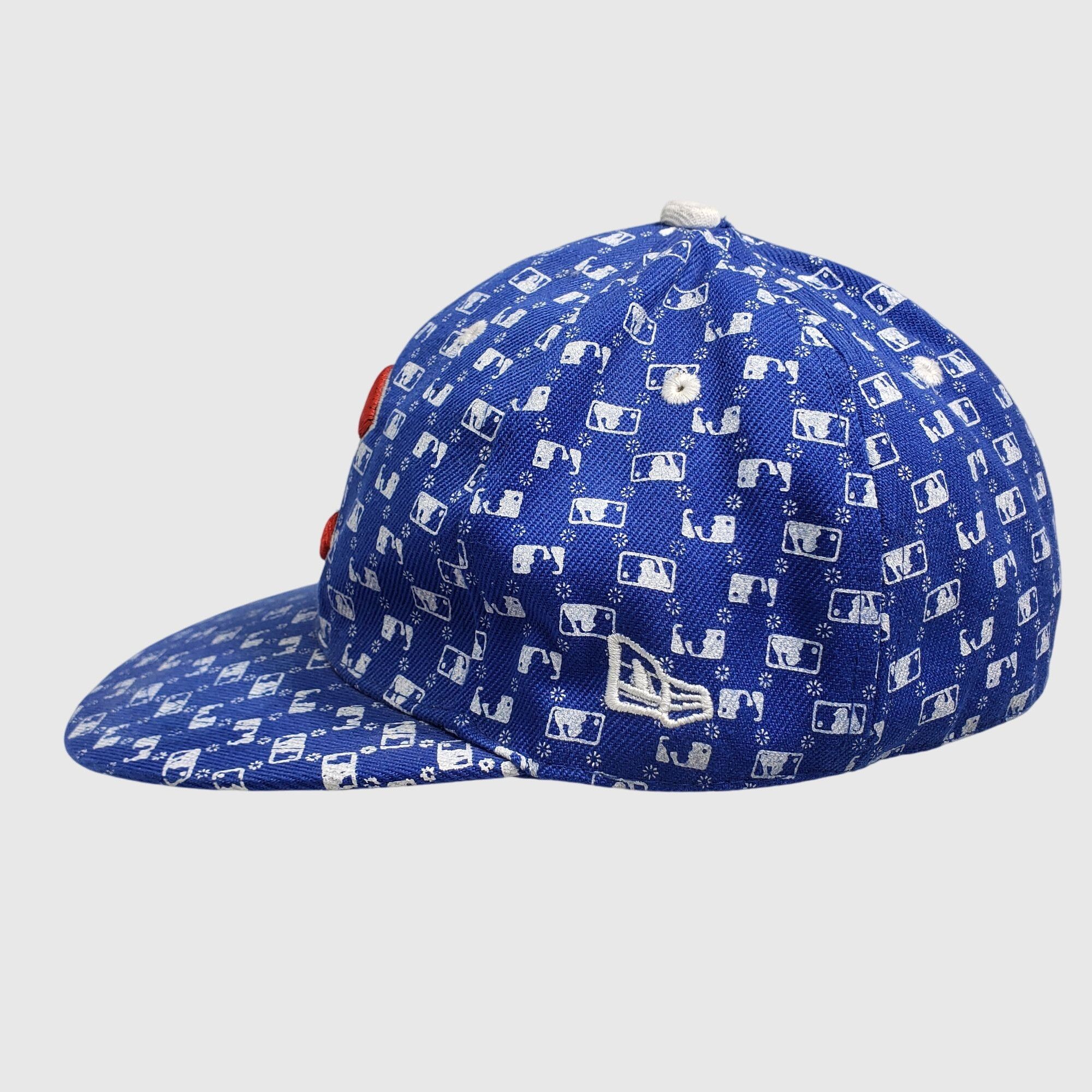 New Era Vintage New Era 59FIFTY Chicago Cubs MLB All Over Logo 7 1/4 Size ONE SIZE - 3 Thumbnail