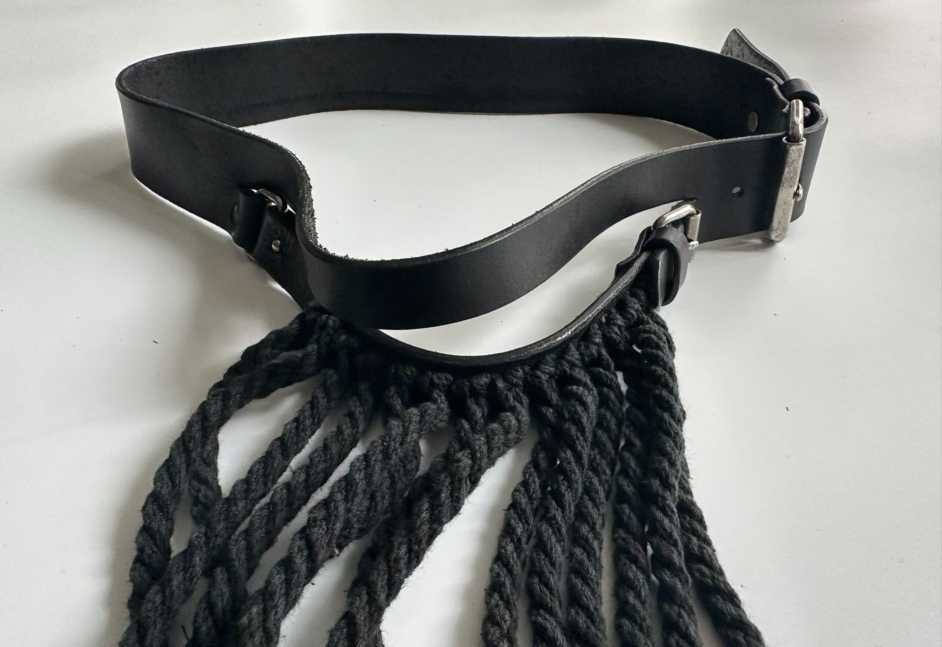 Dries Van Noten DRIES VAN NOTEN Floral lace leather belt| Size ONE SIZE - 4 Thumbnail