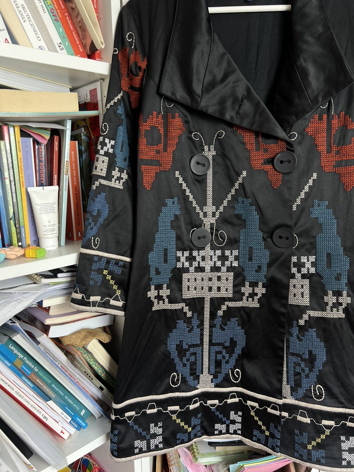 Designer × Kenzo × Vintage Vintage Y2K Kenzo Jeans abstract coat jacket M designer 00s Size M / US 6-8 / IT 42-44 - 4 Thumbnail