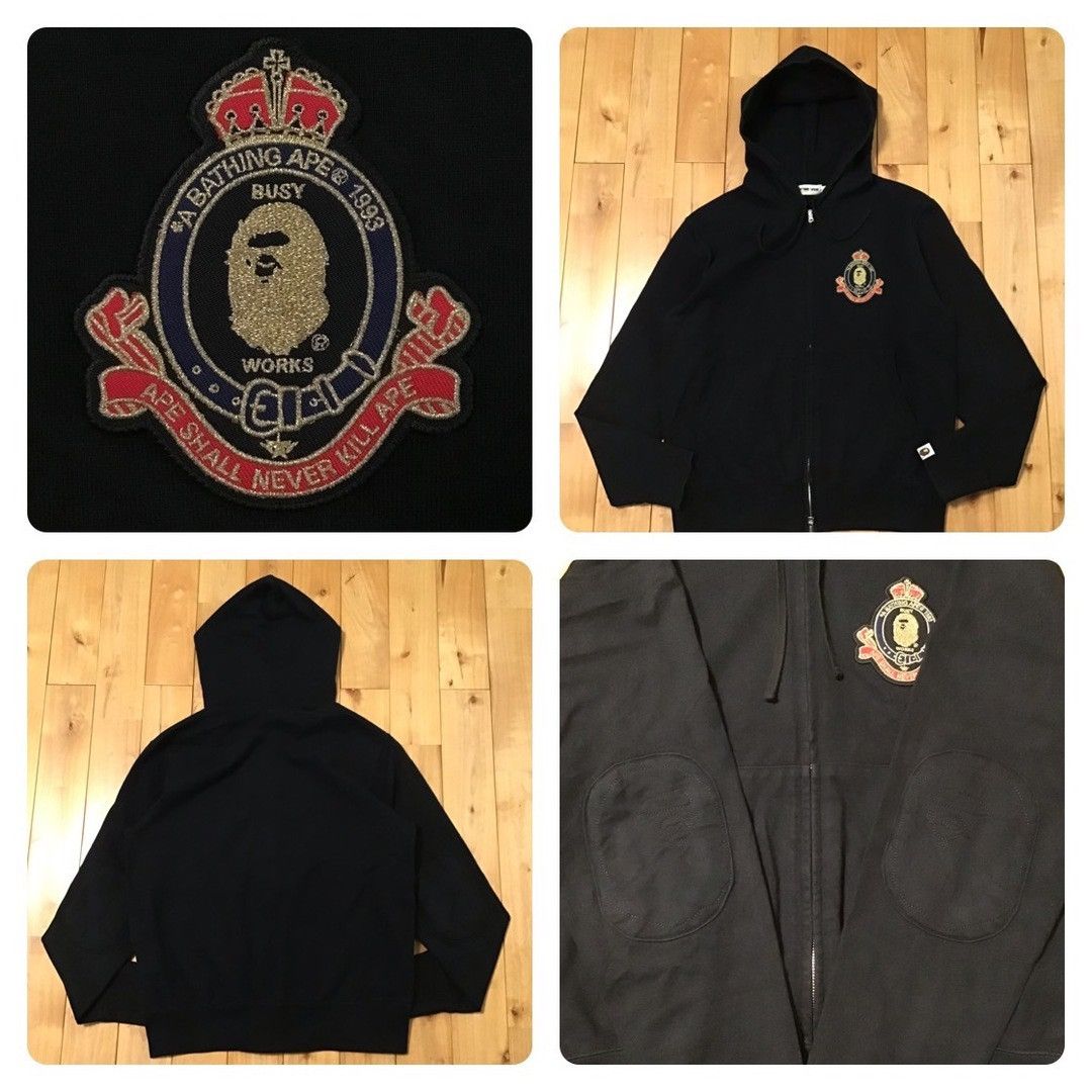 Bape BAPE LOGO Emblem Zip Hoodie a bathing ape NIGO Size US S / EU 44-46 / 1 - 1 Thumbnail
