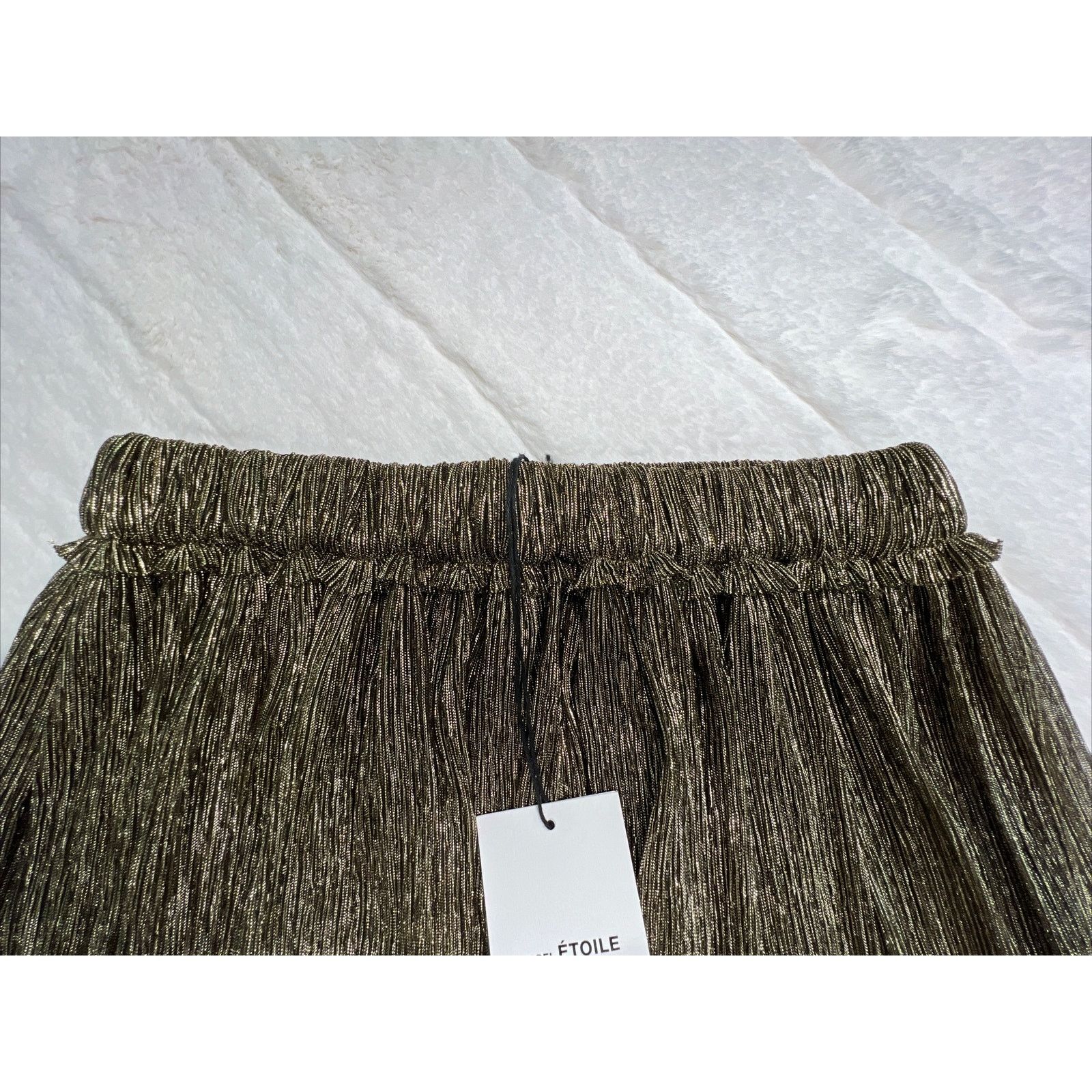 Isabel Marant ISABEL MARANT-Etoile Mini Skirt-Dore/Gold-Size 34- W/Tag’s Size 25" / US 0 / IT 36 - 8 Thumbnail