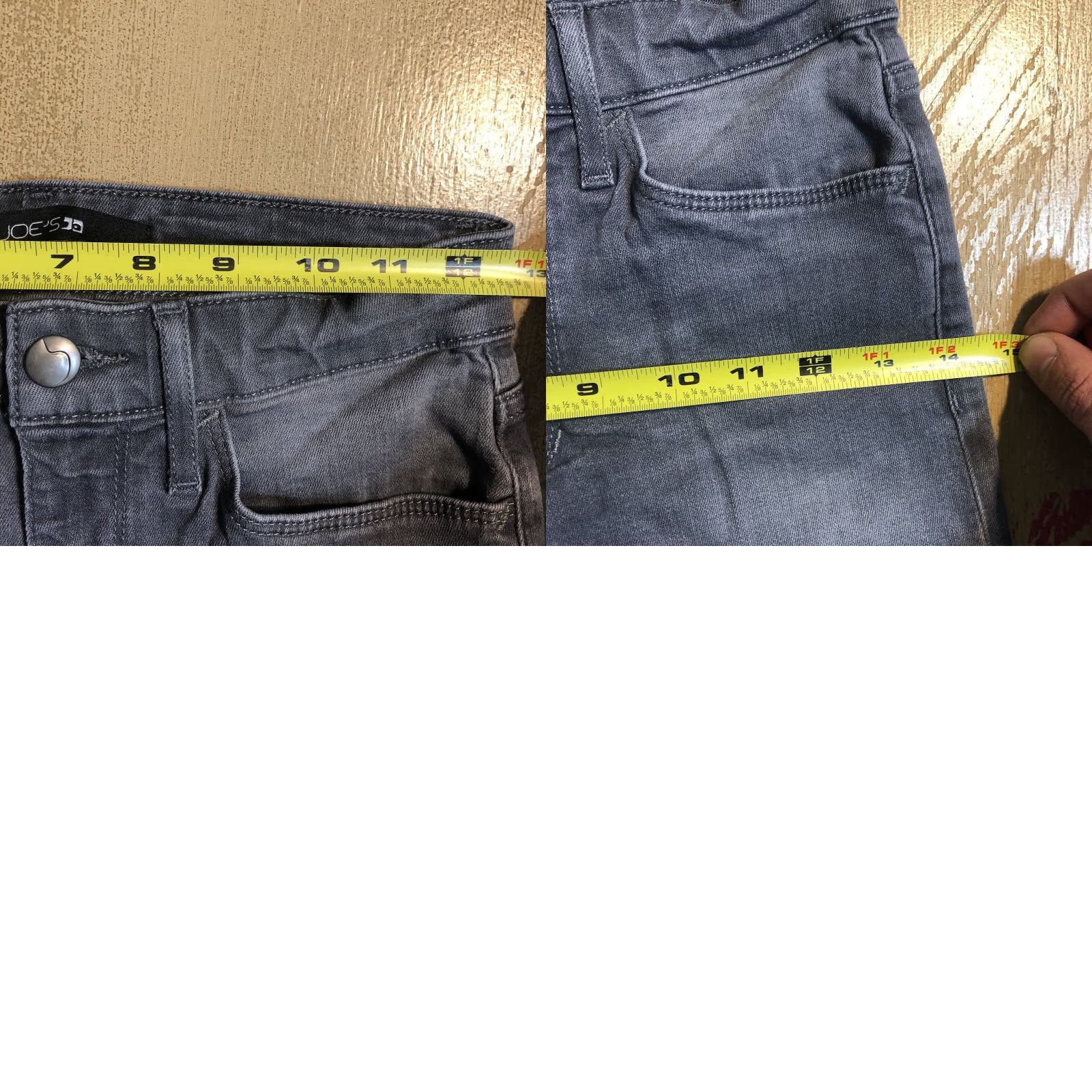Vintage Joes Jeans Ewing Womens 25 X 27 Inseam Skinny Ankle Gray Stretch Denim Size 42" / US 20 - 9 Thumbnail
