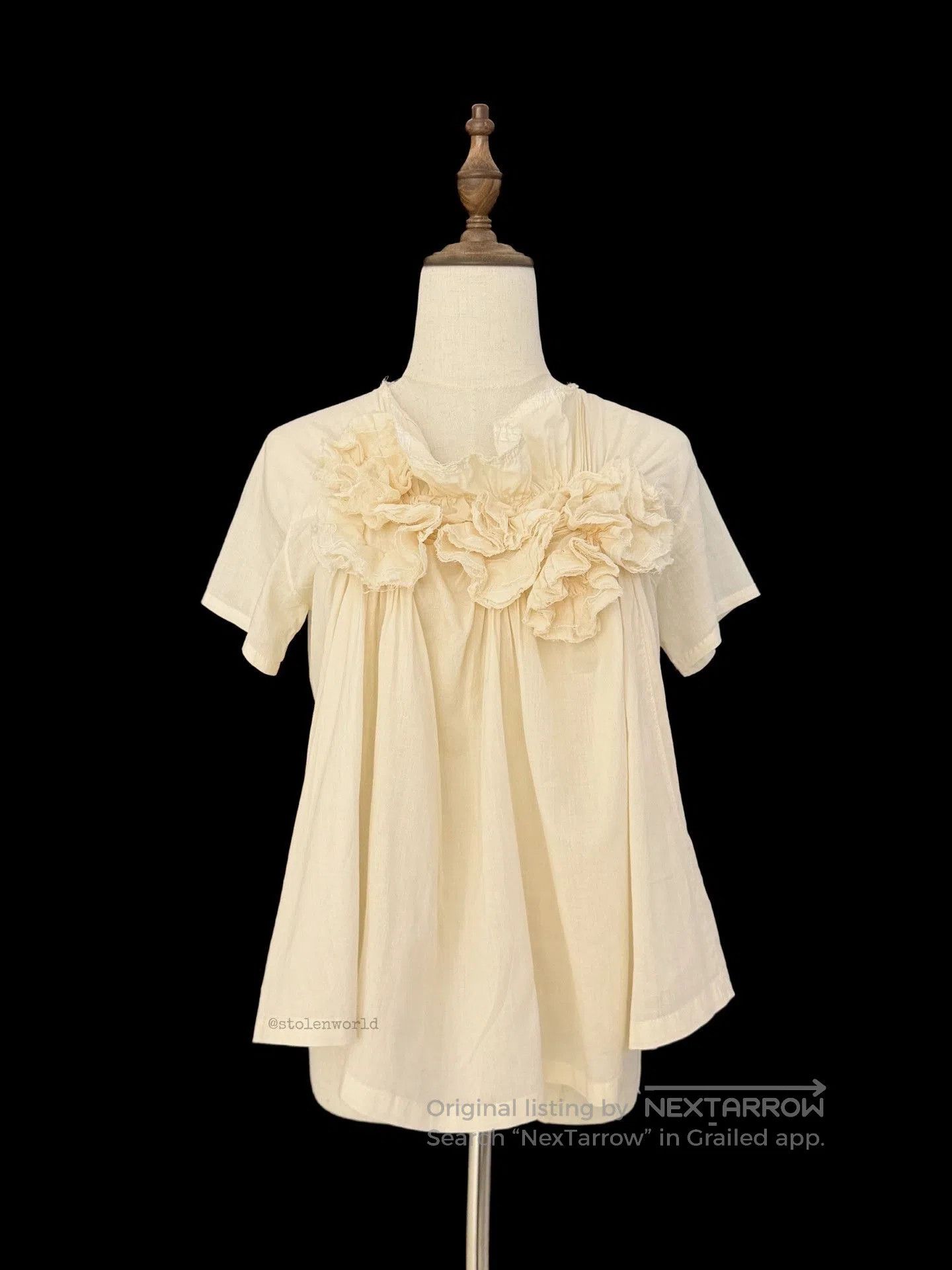 Comme des Garcons Comme des Garçons Pleated Cotton Top. Size M / US 6-8 / IT 42-44 - 7 Thumbnail