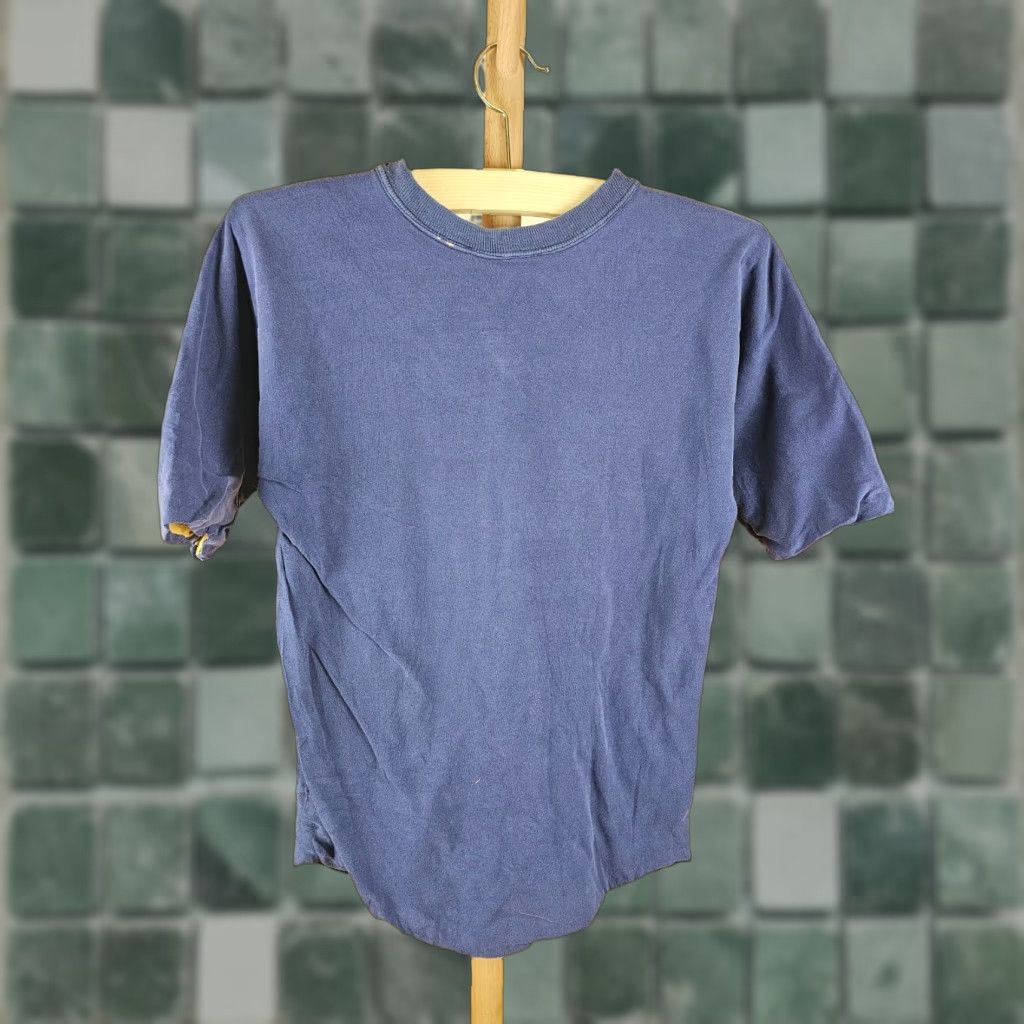 Vintage VINTAGE Unbranded NAVY/YELLOW REVERSIBLE COTTON T-Shirt Navy Yellow Short Sleeve Round Neck SZ S Shirt Mens Size US S / EU 44-46 / 1 - 1 Thumbnail
