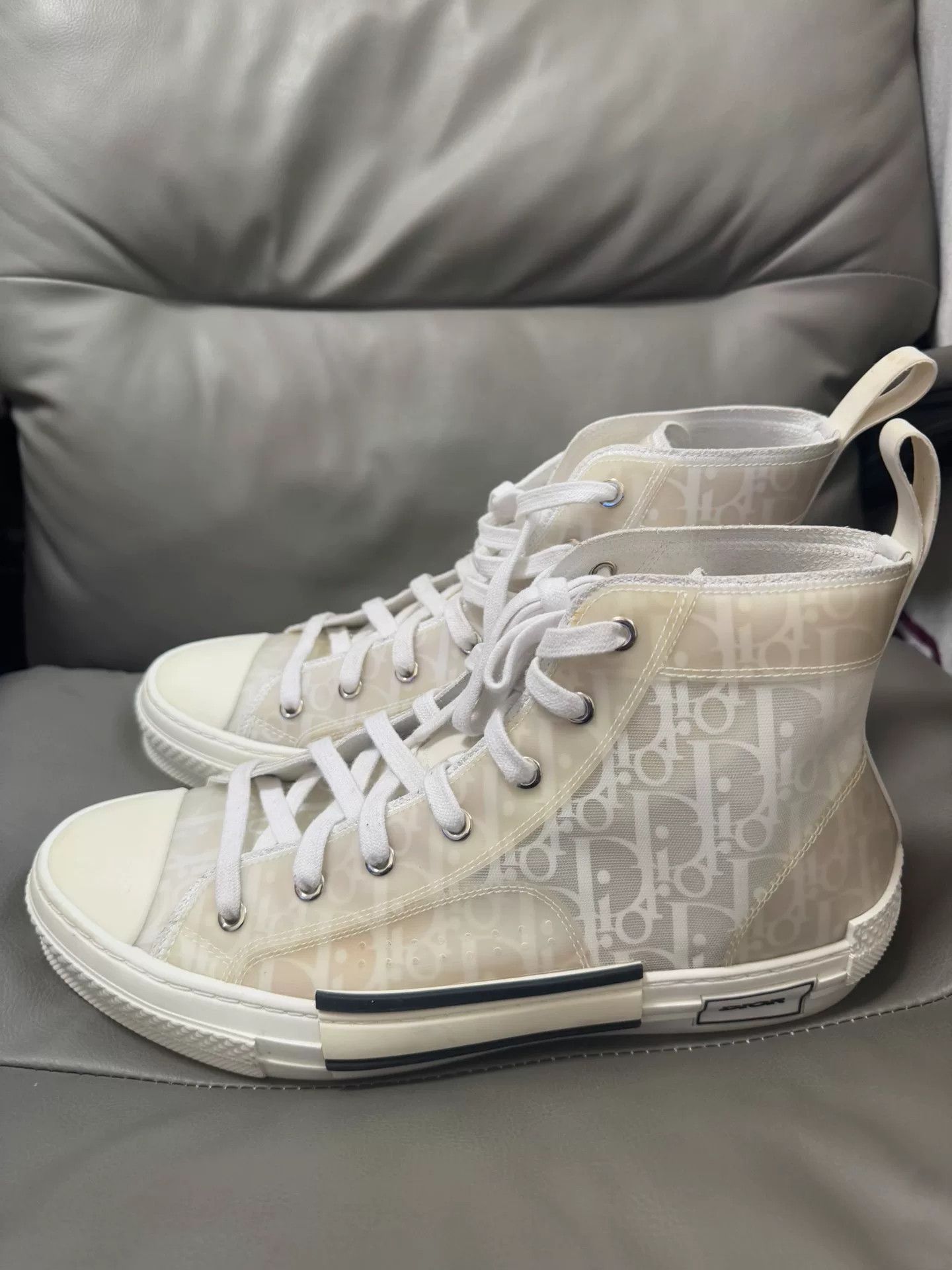 Dior Dior Transparent High-Top Sneakers Size 42 Size US 9 / EU 42 - 1 Thumbnail