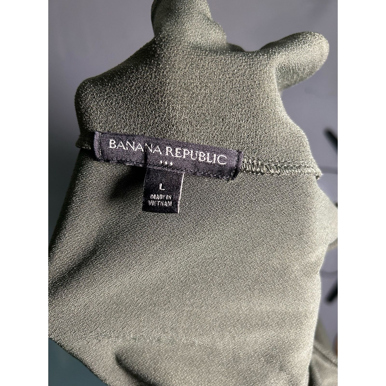 Banana Republic Banana Republic Womens Size L Olive Green Shift Dress Size L / US 10 / IT 46 - 9 Thumbnail