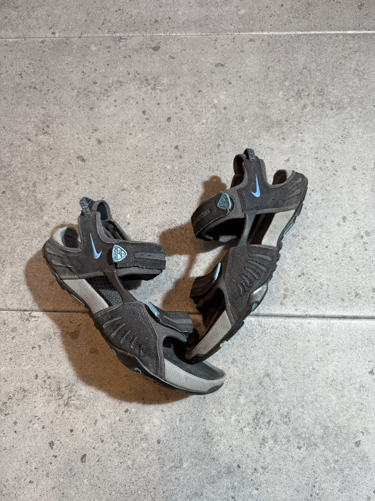 Nike × Nike ACG Nike ACG y2k Gorpcore Sandals Black blue Outdoor Hiking vtg Size US 11 / EU 44 - 1 Thumbnail
